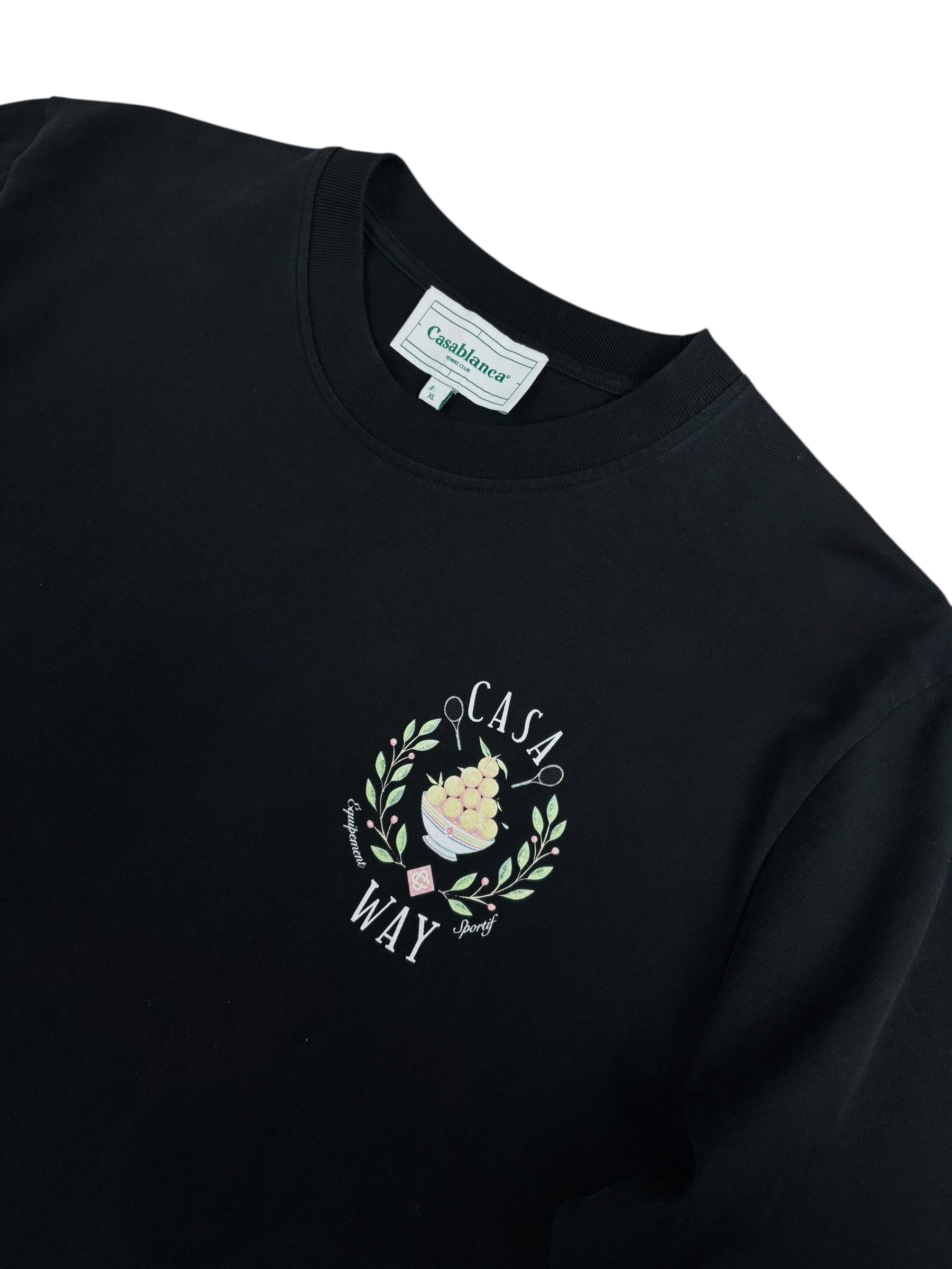 TEE-SHIRT CASABLANCA CASA WAY - NOIR - TAILL XL