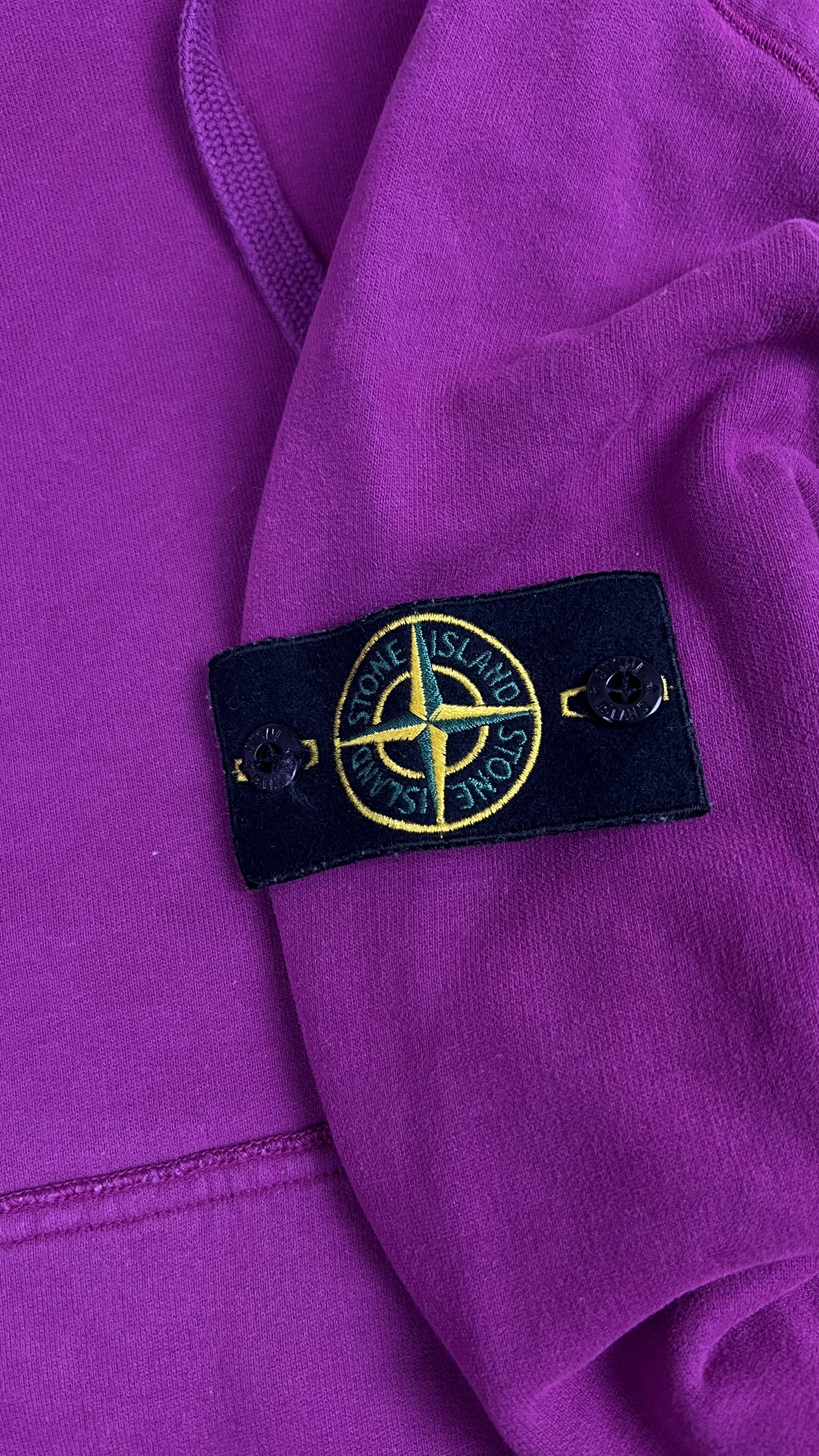 Hoodie Sweat-shirt Stone Island - Mauve - Taille M