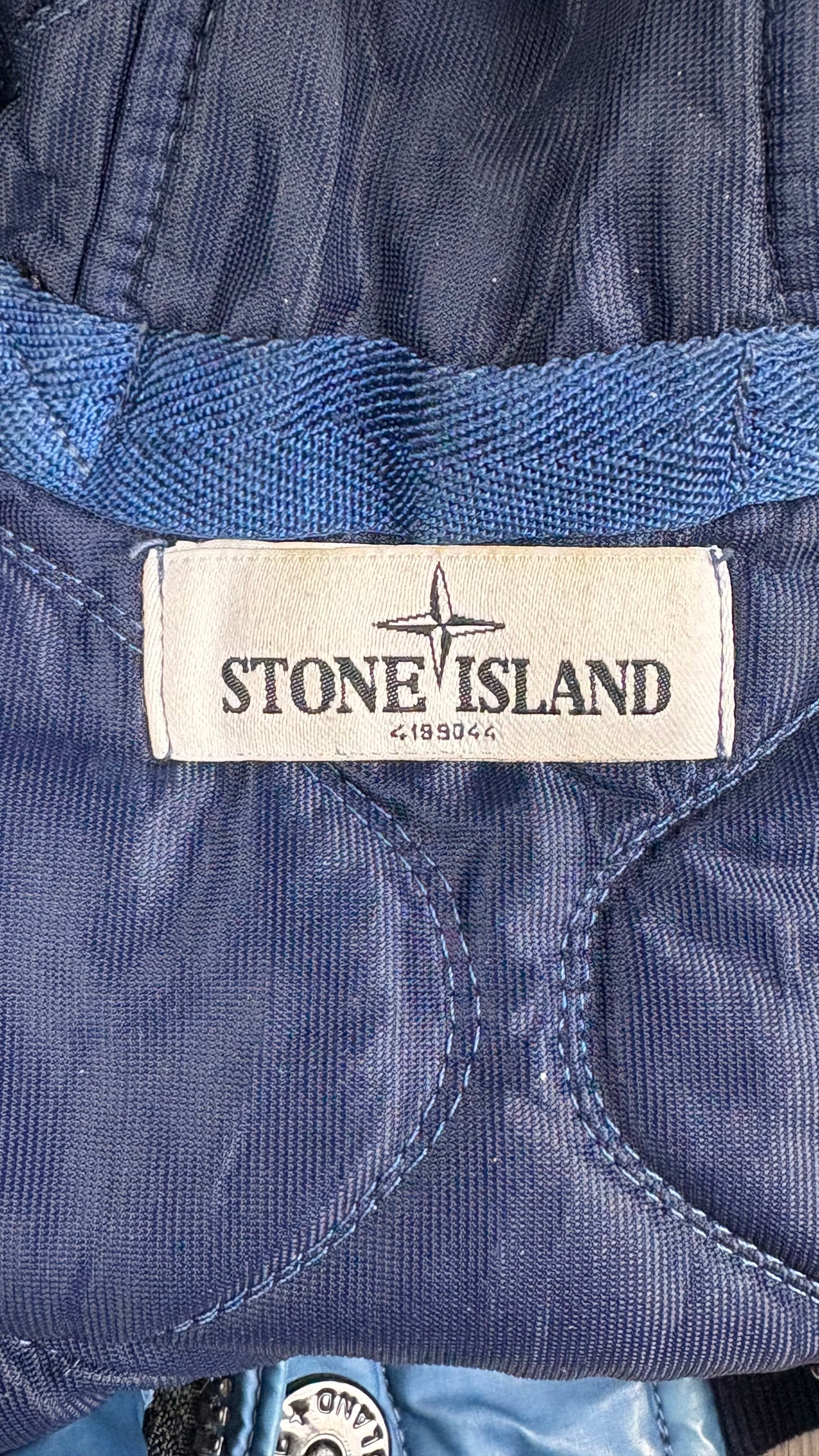 Veste Stone Island Mussola Gommata bleu taille S - vue 3/5