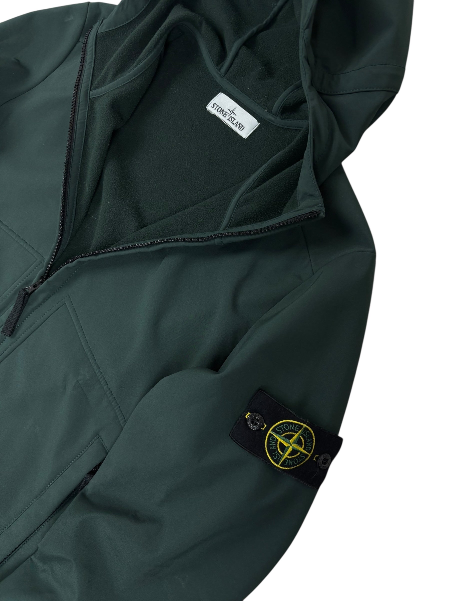 VESTE STONE ISLAND SOFT SHELL-R - VERT - TAILLE M