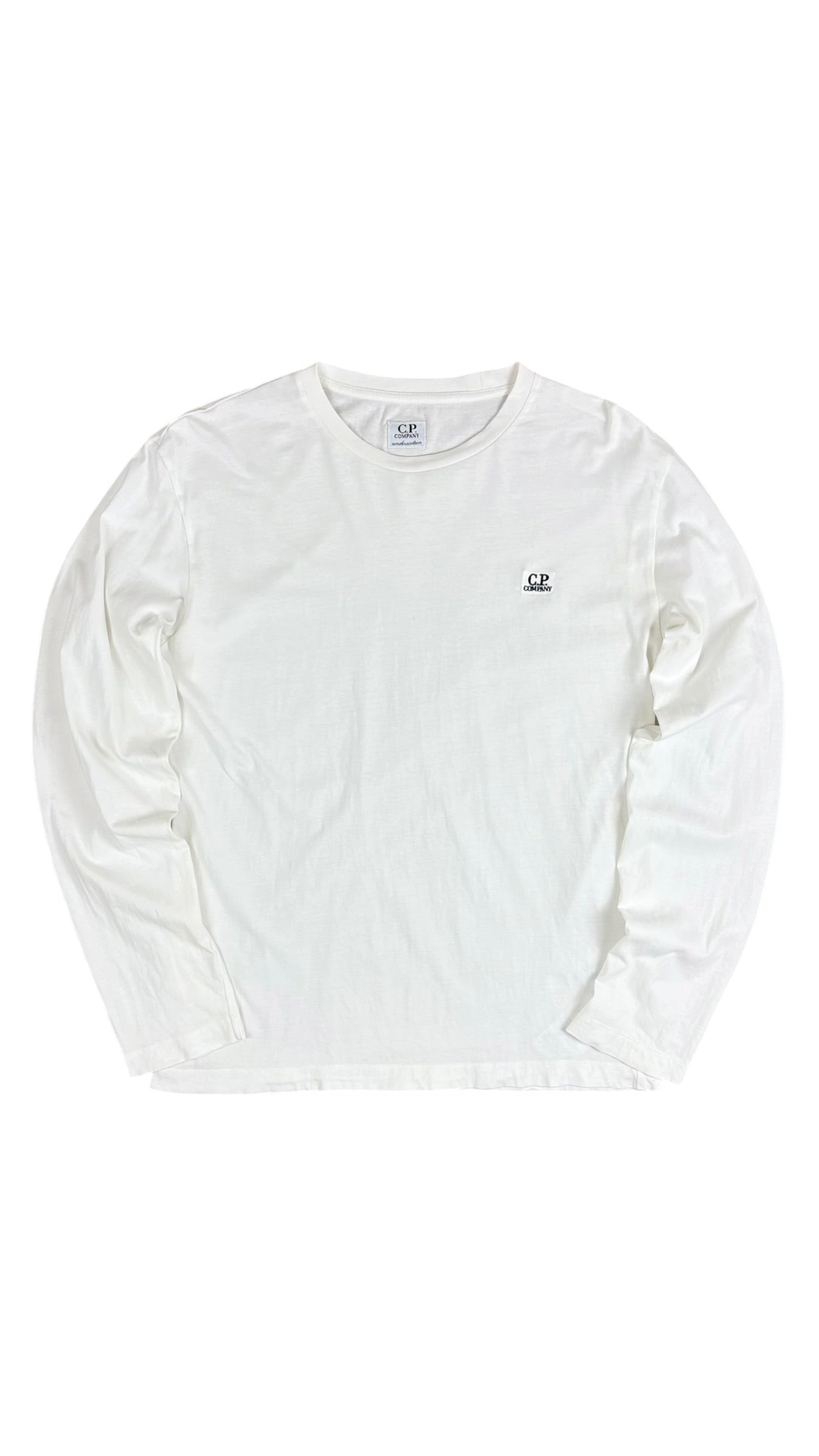 TEE-SHIRT MANCHES LONGUES C.P COMPANY - BLANC - TAILLE 14 ANS