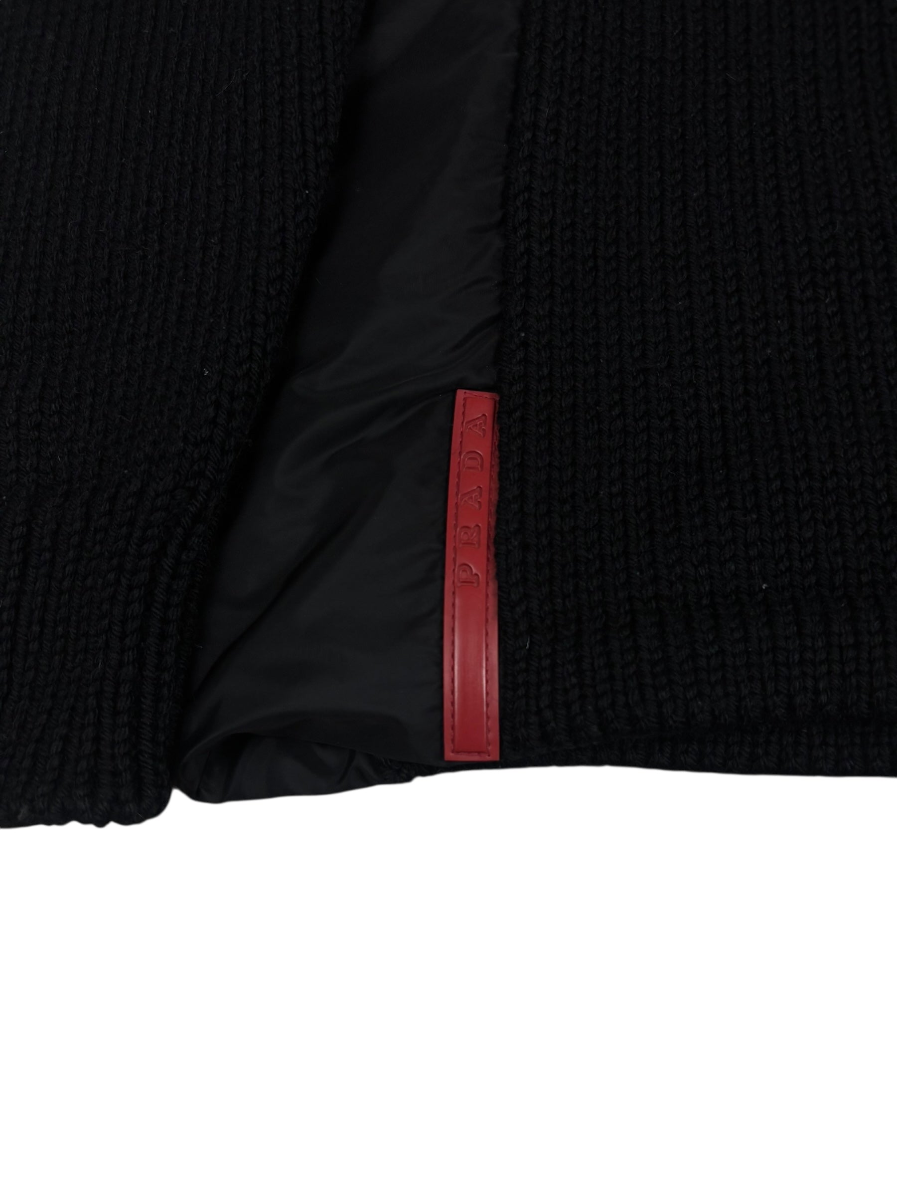 PULL COL ROULÉ PRADA - NOIR - TAILLE 52