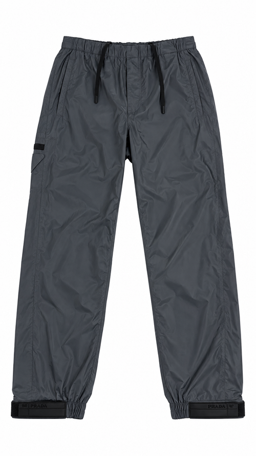 Pantaloni da jogging Prada in nylon - Grigio - Taglia 48