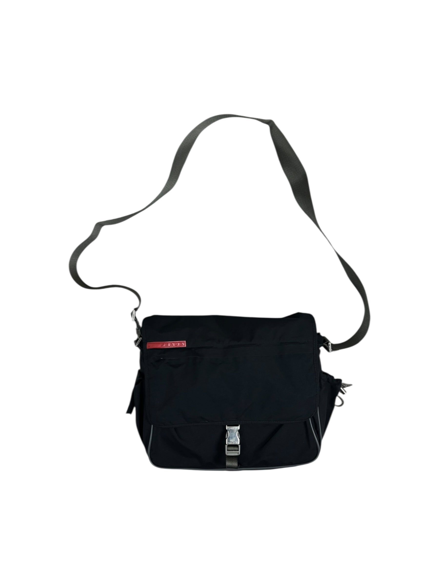 SACOCHE PRADA MESSENGER NYLON  - NOIR - TAILLE UNI