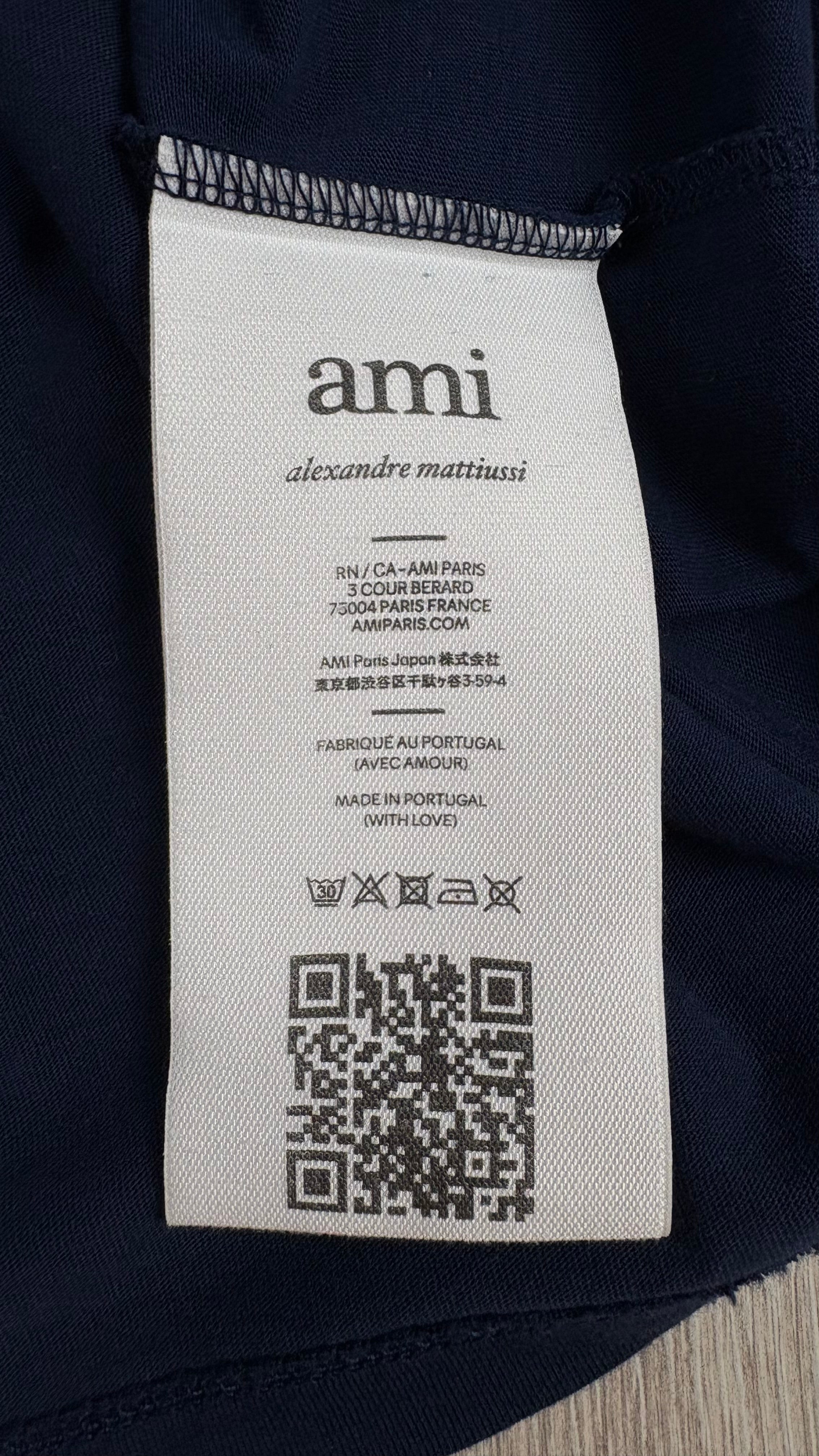 Tee-shirt Ami Paris marine taille M - vue 3/3