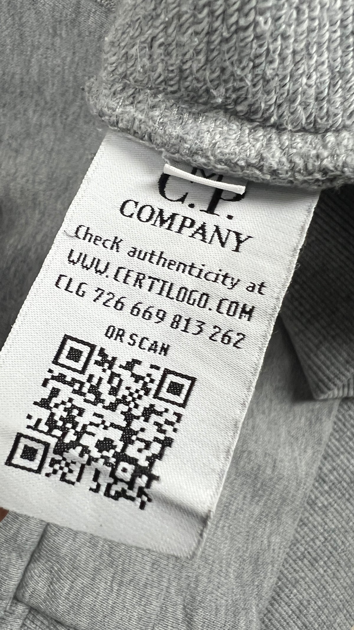 Sweat-shirt Hoodie Zippé C.P Company Goggle, Gris, Taille M — photographie complémentaire 4