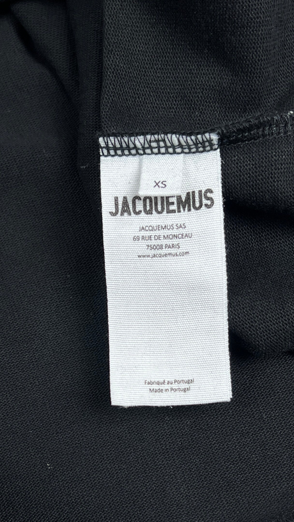 T-shirt Logo Jacquemus - Noir - Neuf