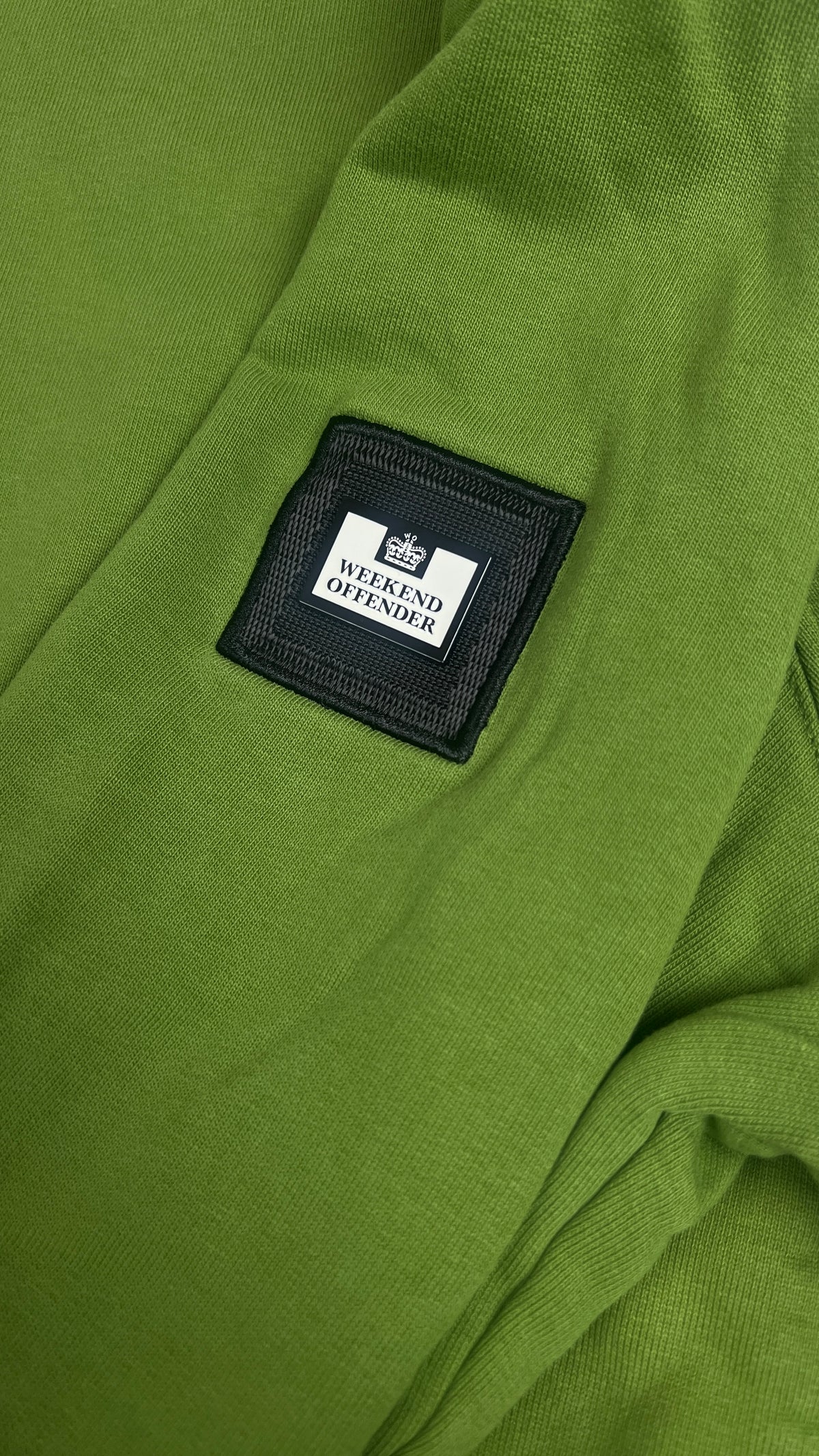 Sweat-shirt Crewneck Weekend Offender à Empiècements Nylon, Vert, Taille M — photographie complémentaire 3