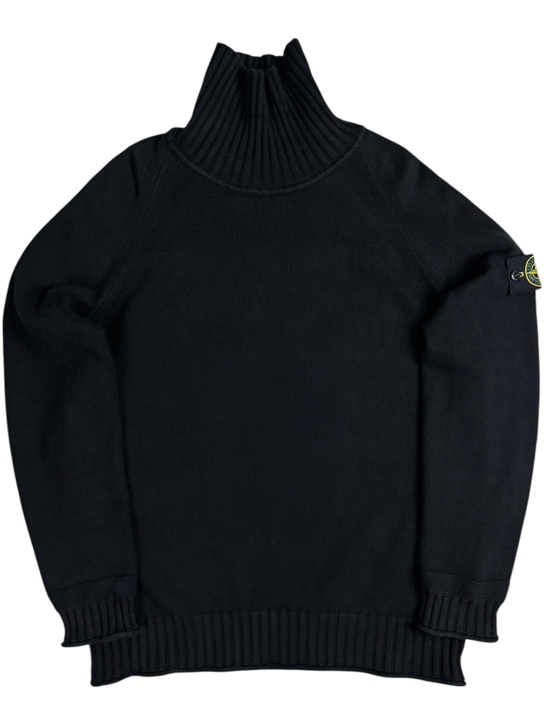 PULL COL ROULÉ STONE ISLAND - NOIR - TAILLE L