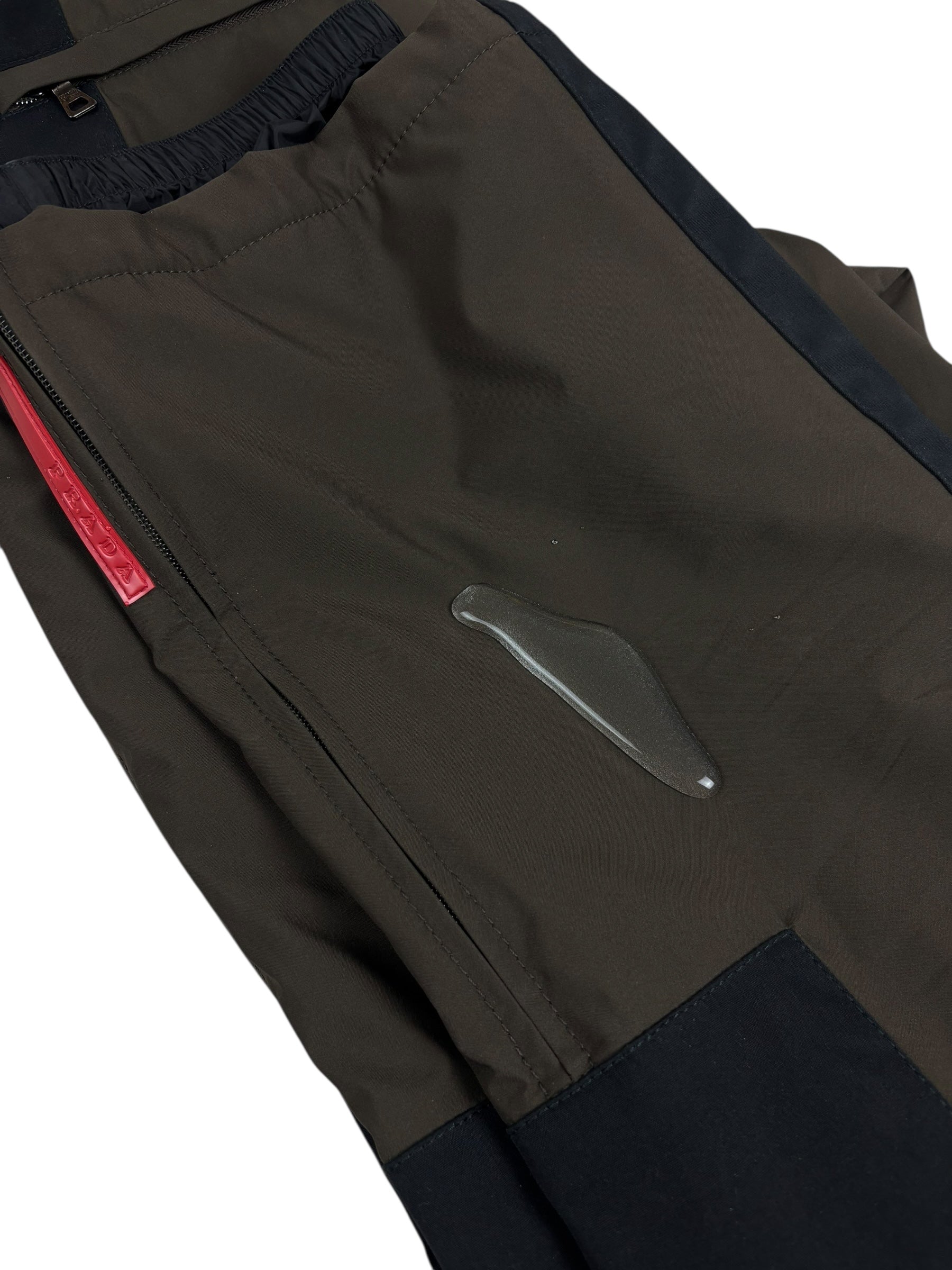 PANTALON PRADA GORE-TEX - MARRON / NOIR - TAILLE 48