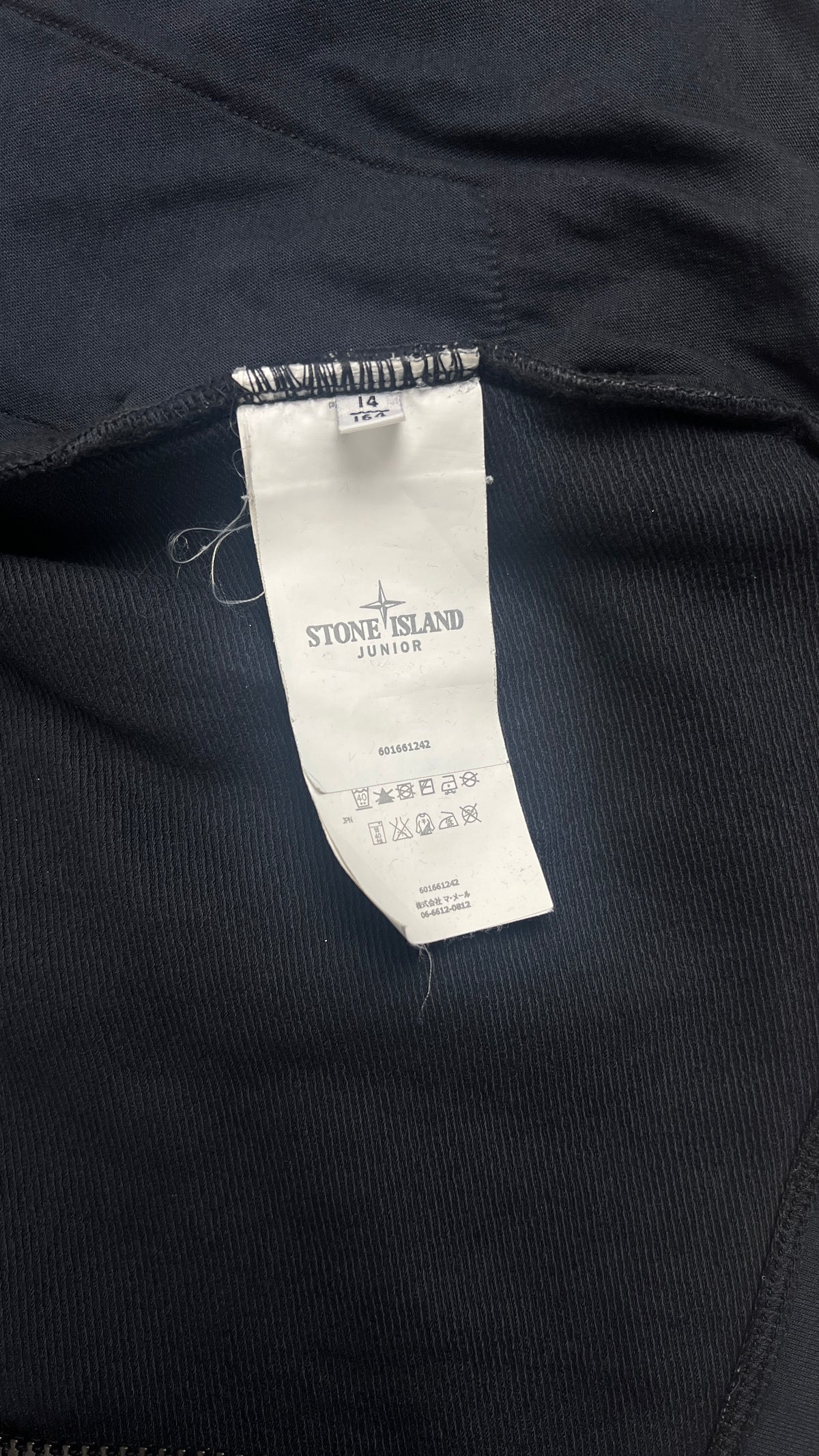 Sweat-shirt Zippé Stone Island Junior, Marine, Taille 14 ans — photographie complémentaire 5
