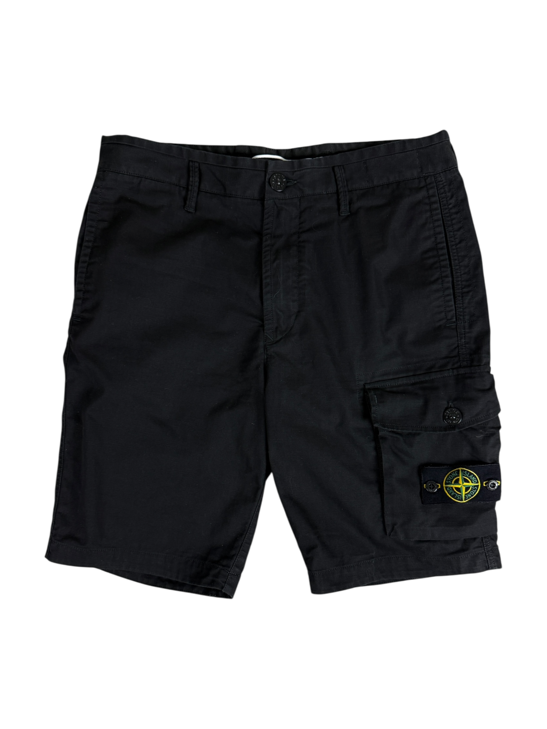 SHORT CARGO STONE ISLAND - NOIR - TAILLE W29
