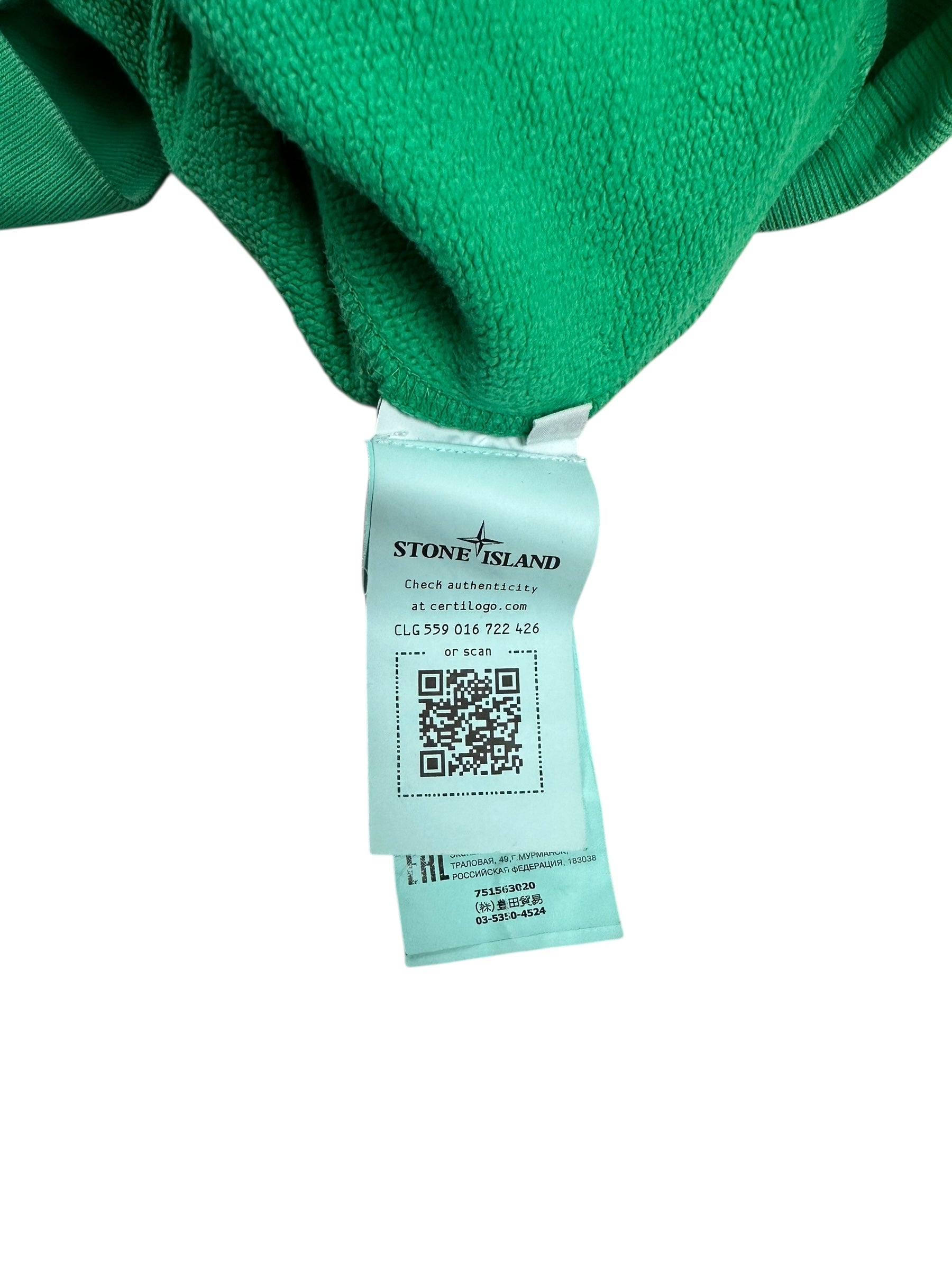 CREWNECK STONE ISLAND - VERT - TAILLE M