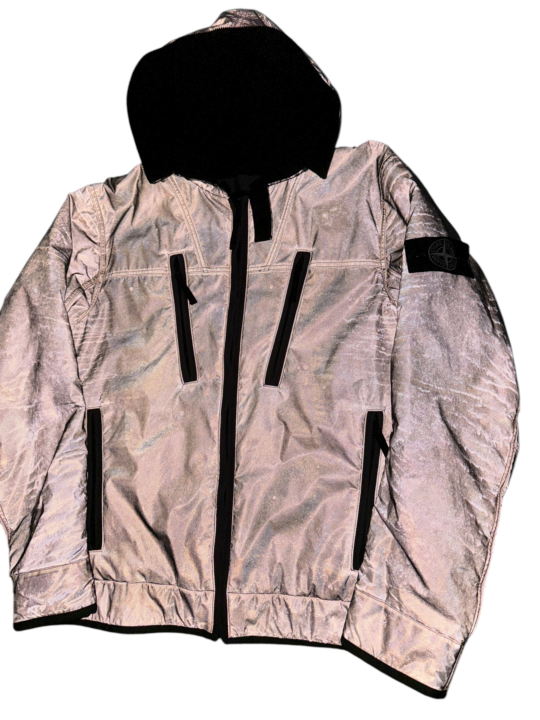 VESTE STONE ISLAND LIQUID REFLECTIVE - GRIS - TAILLE XL