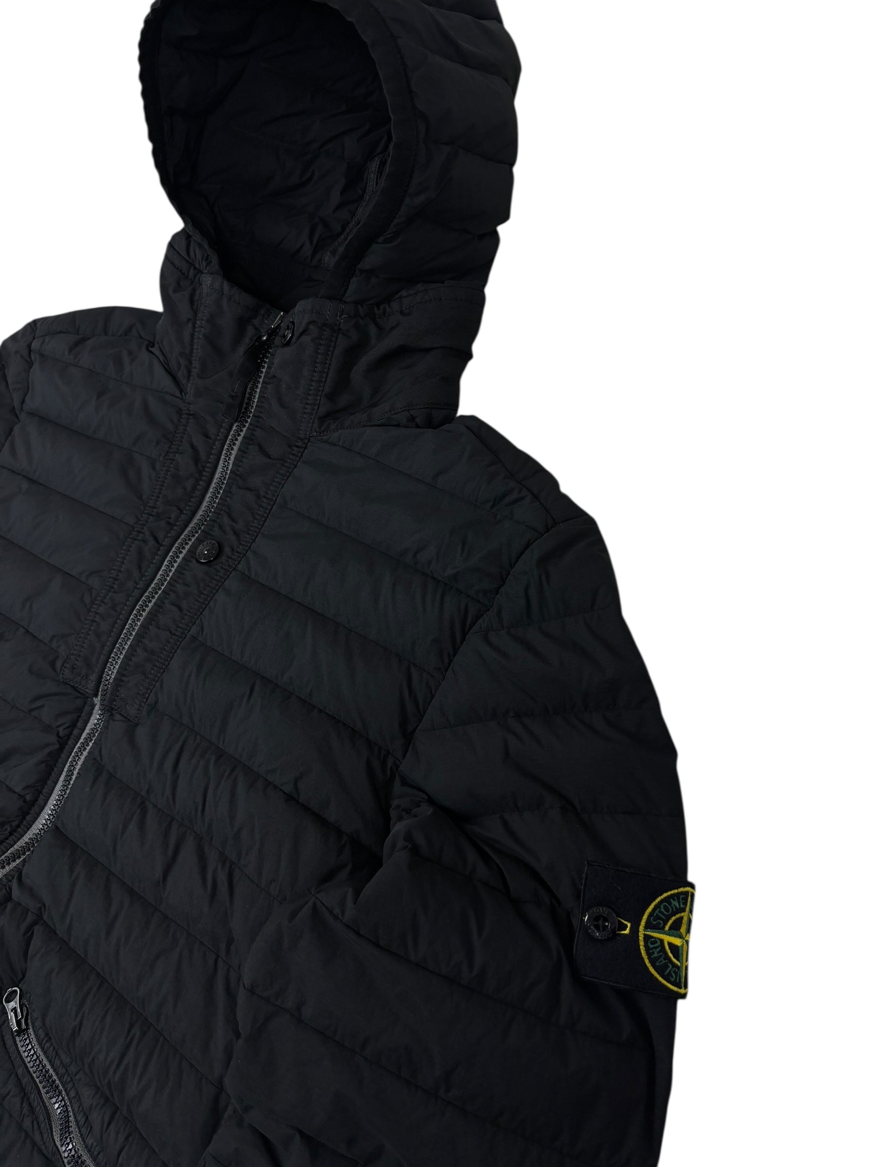 DOUDOUNE STONE ISLAND LOOM WOVEN DOWN CHAMBERS STRETCH NYLON-TC - NOIR - TAILLE L