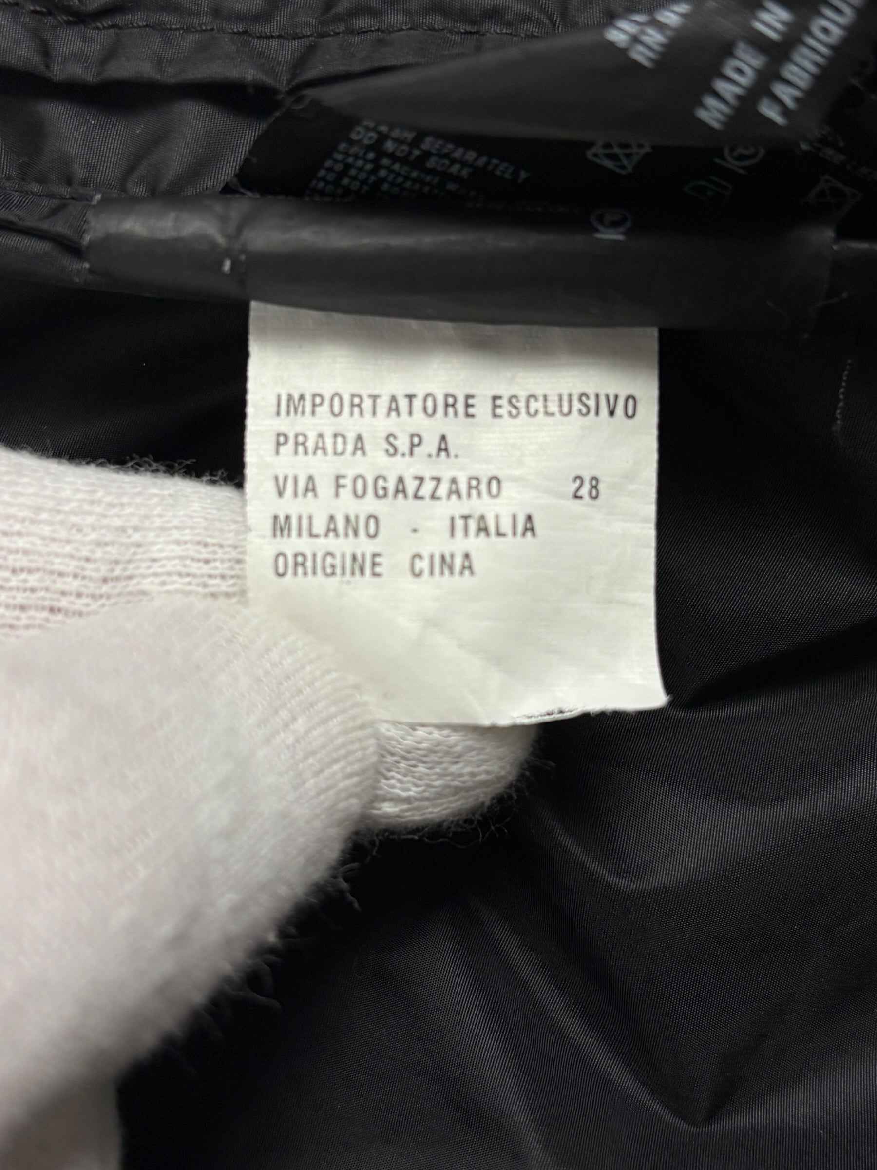 VESTE PRADA NYLON - NOIR - TAILLE S