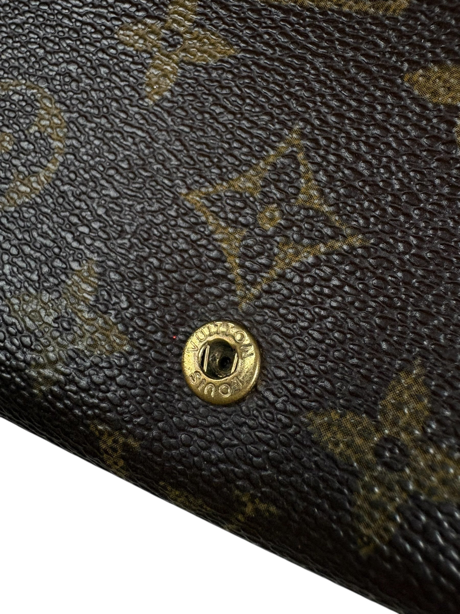 PORTE MONNAIE LOUIS VUITTON TOILE MONOGRAM - MARRON - TAILLE MM