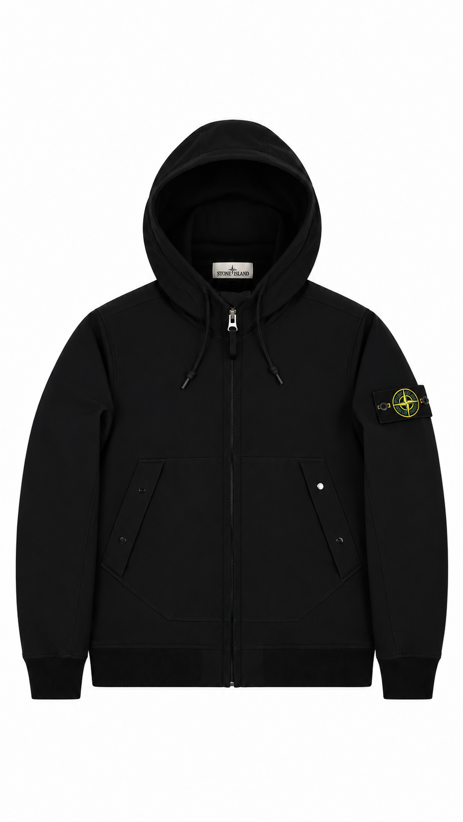 Veste à Capuche Stone Island Soft Shell-R noir taille S, seconde main authentifiée NB08 — vue 1