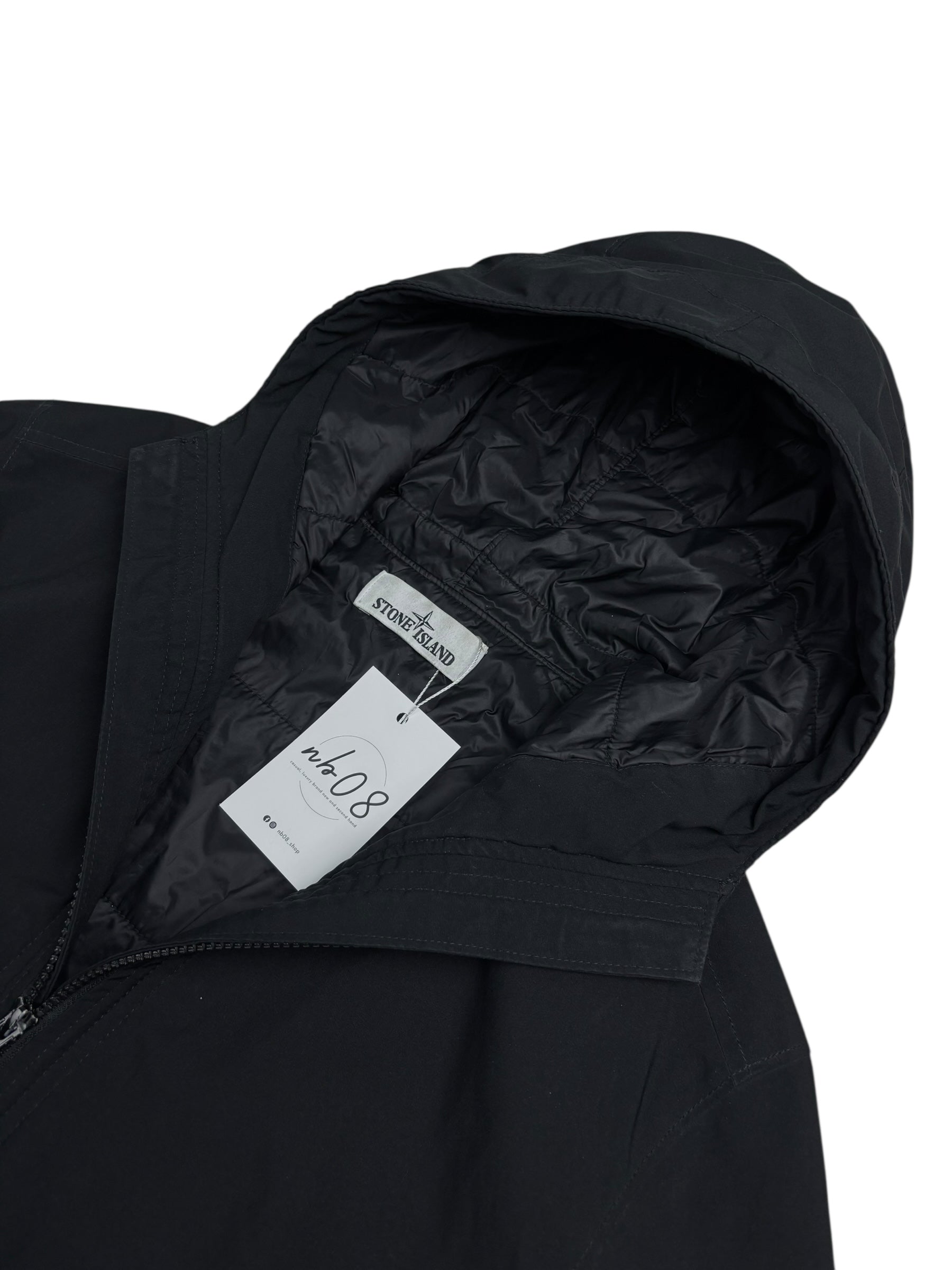 VESTE STONE ISLAND SOFT SHELL-R WITH PRIMALOFT INSULATION TECHNOLOGY - NOIR - TAILLE S