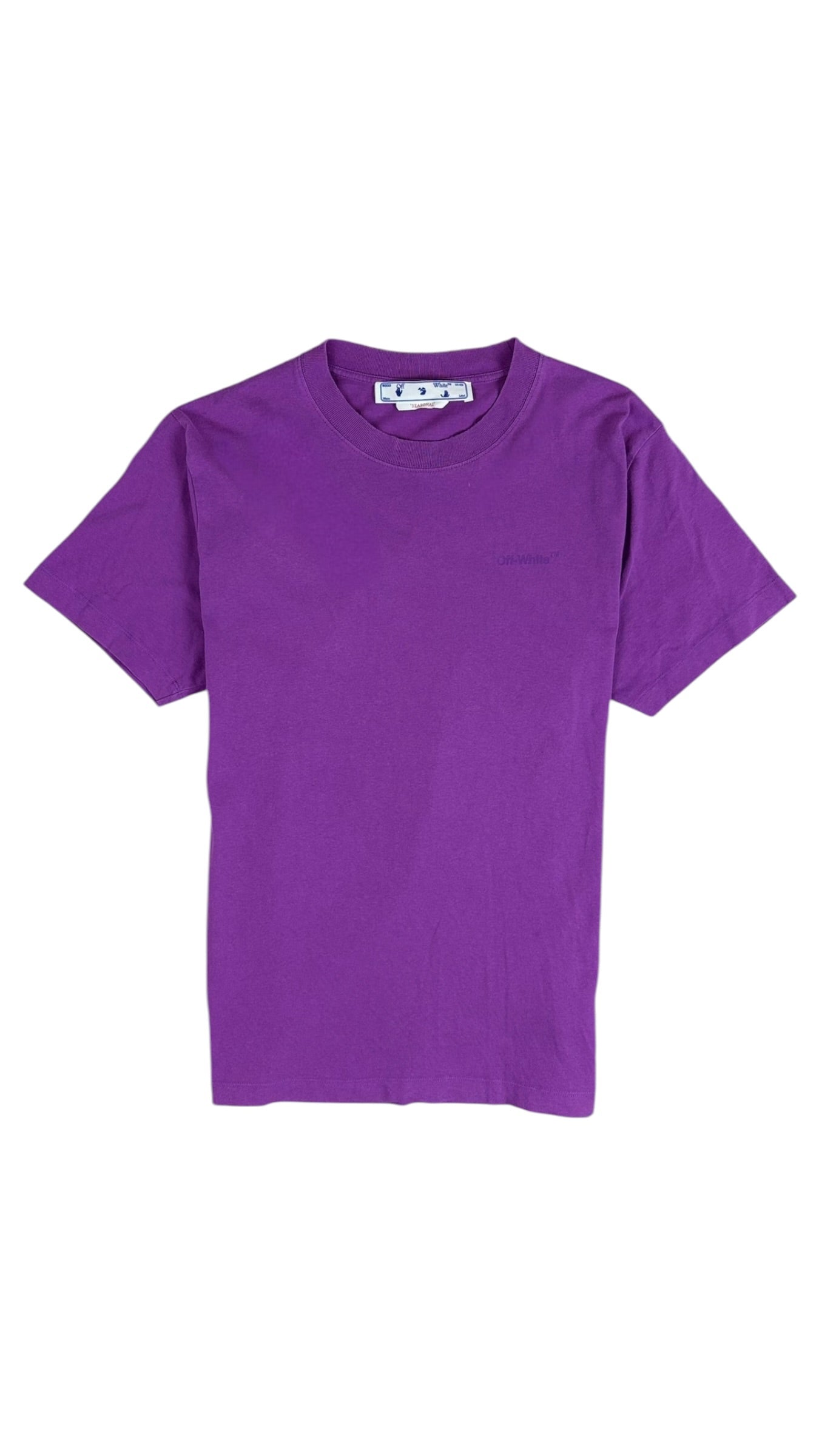 TEE-SHIRT OFF WHITE - VIOLET - TAILLE M