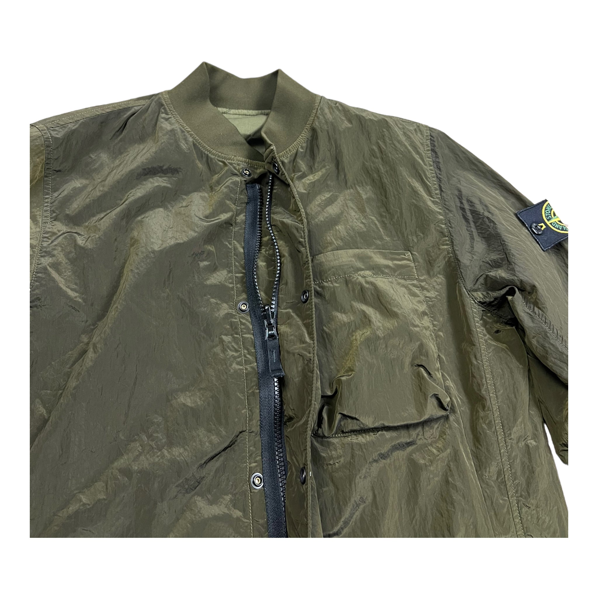 VESTE RÉVERSIBLE STONE ISLAND NYLON MÉTAL - NB08