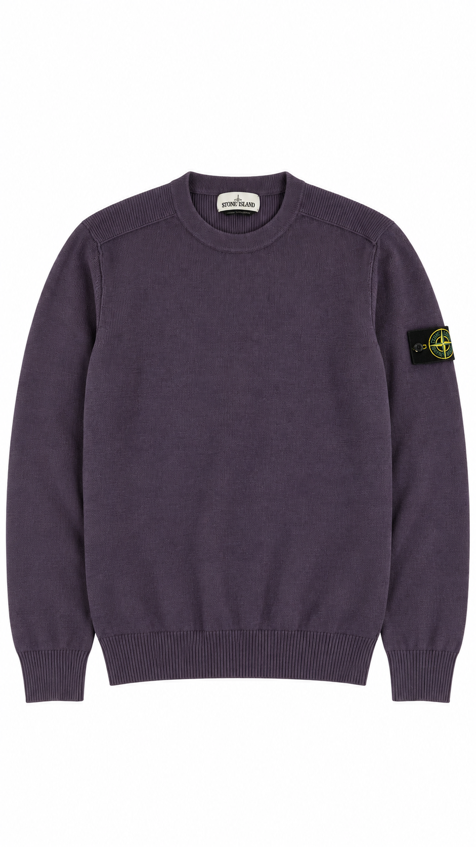 Pull Crewneck Stone Island en Laine, Violet, Taille L — photographie principale