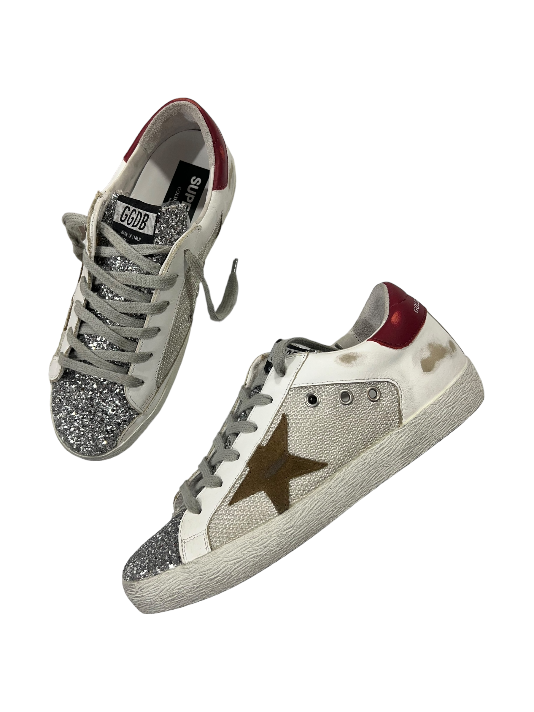 SNEAKERS GOLDEN GOOSE SUPERSTAR DOUBLE QUARTER WITH LIST