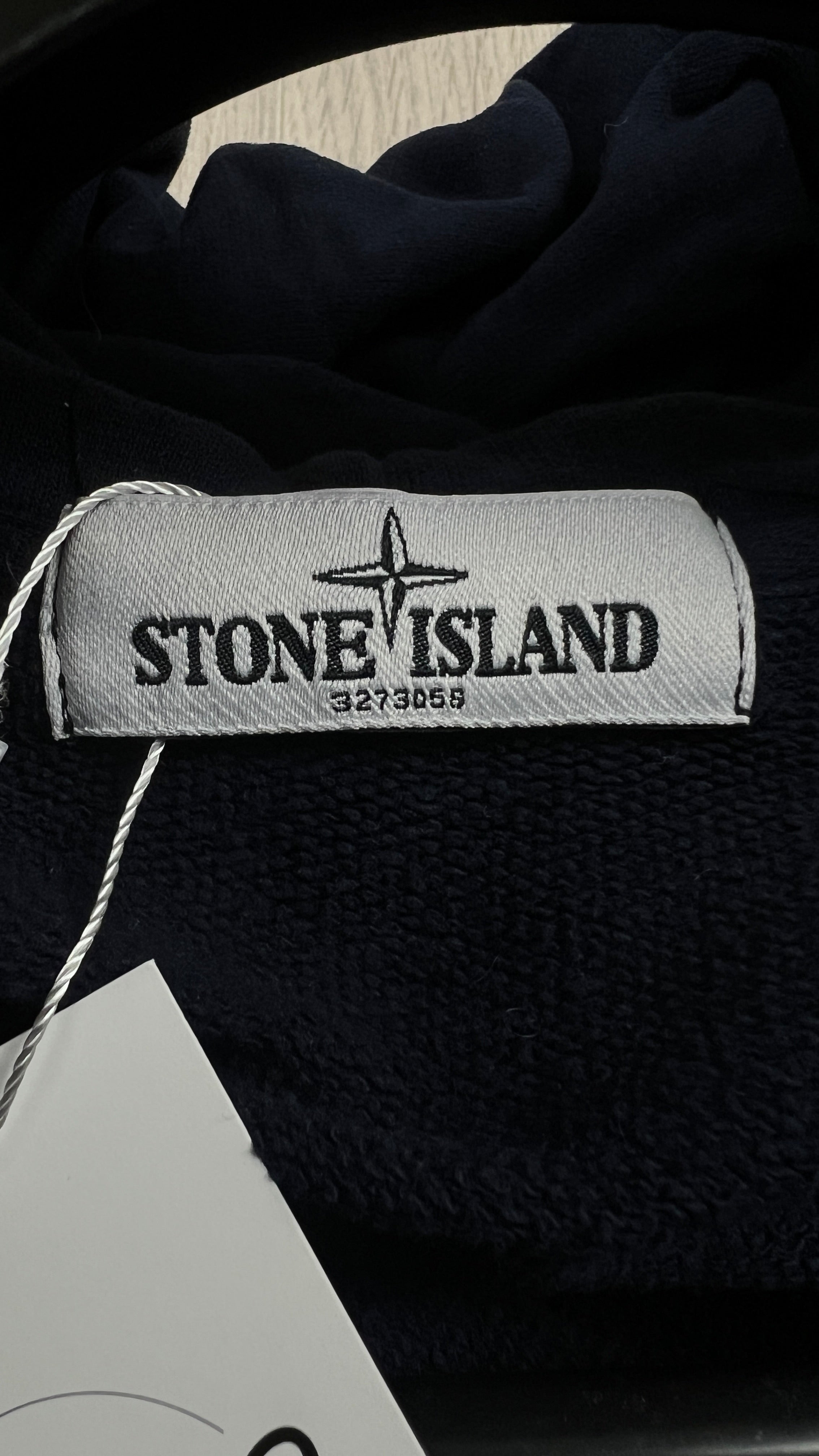 Sweat Zippé à Capuche Stone Island - Marine - Taille M