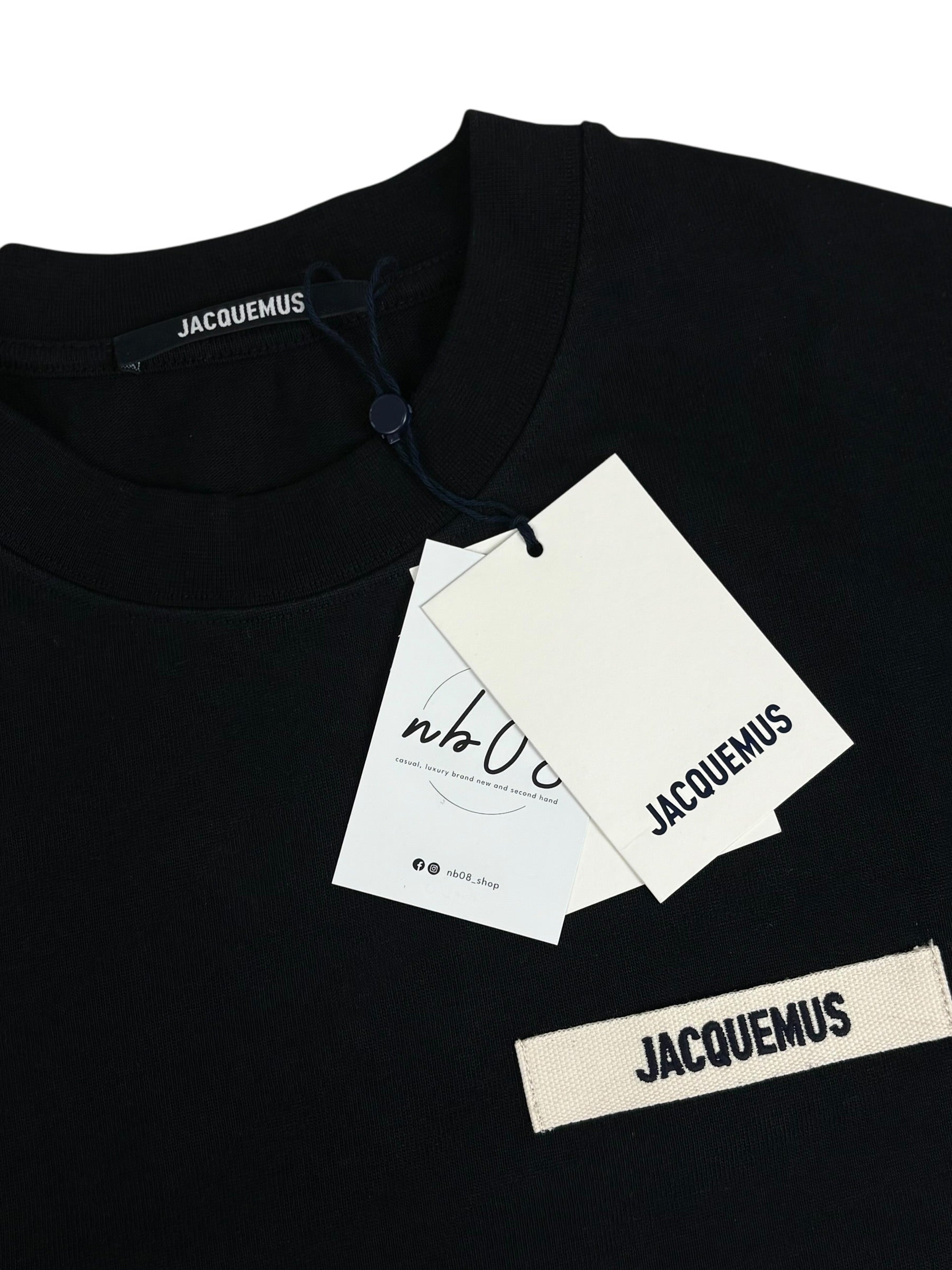 TEE-SHIRT JACQUEMUS GROS GRAIN - NOIR -NEUF - COLLECTION 2026