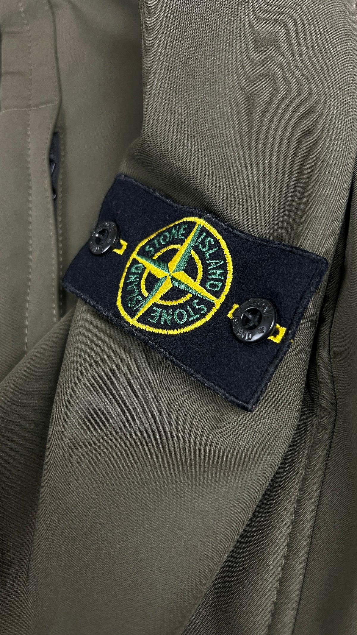 Veste Stone Island Soft Shell-R e.dye à Capuche, Kaki, Taille S — photographie complémentaire 3