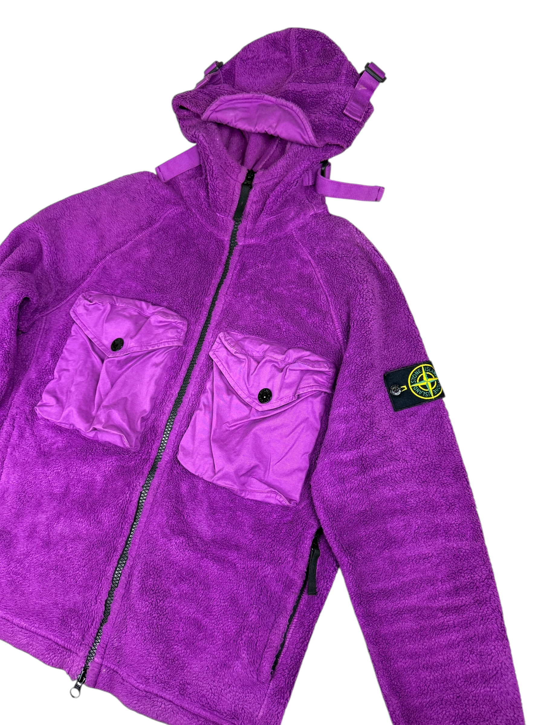 VESTE STONE ISLAND GARMENT DYED - VIOLET - TAILLE S