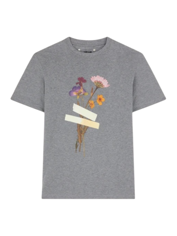 TEE-SHIRT GOLDEN GOOSE - GRIS - NEUF