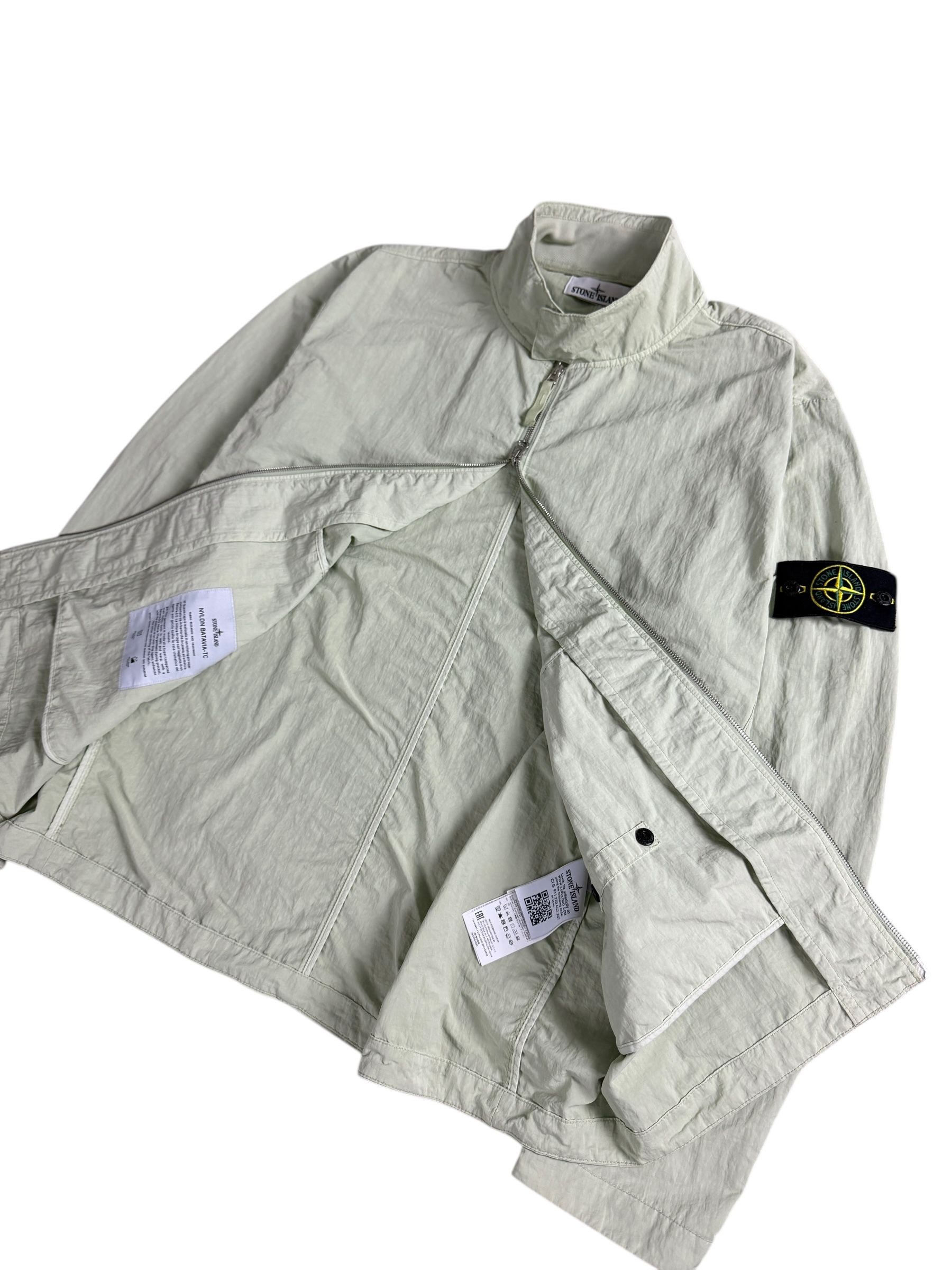 VESTE STONE ISLAND NYLON BATAVIA-TC - VERT - TAILLE XL