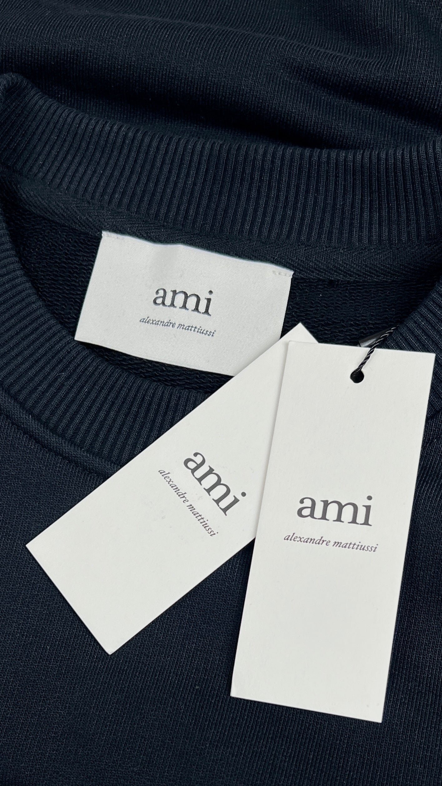 Sweatshirt Ami de Coeur Ami Paris - Noir - Neuf