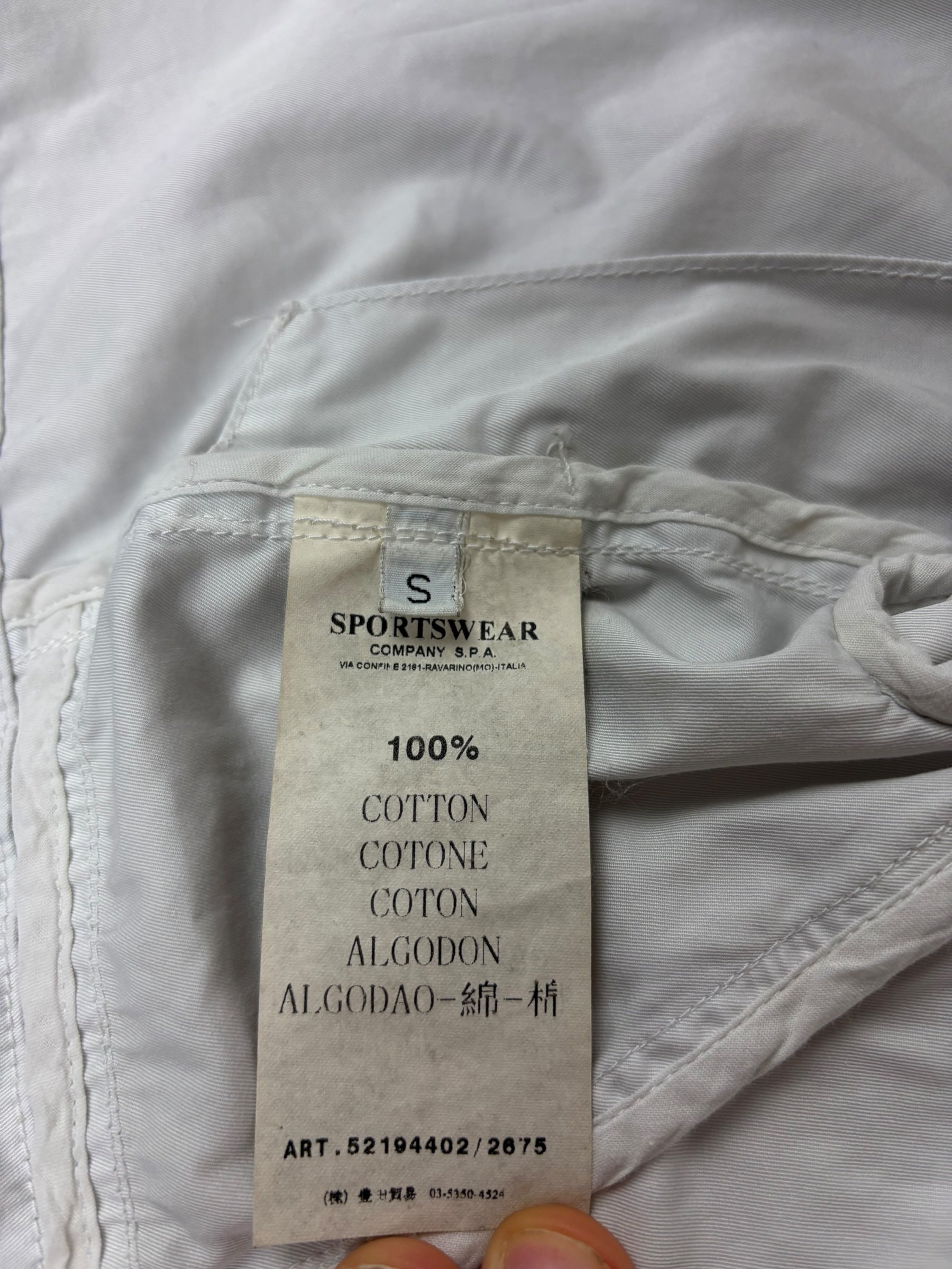 VESTE STONE ISLAND BATAVIA-T SHADOW PROJECT - BLANC - TAILLE S