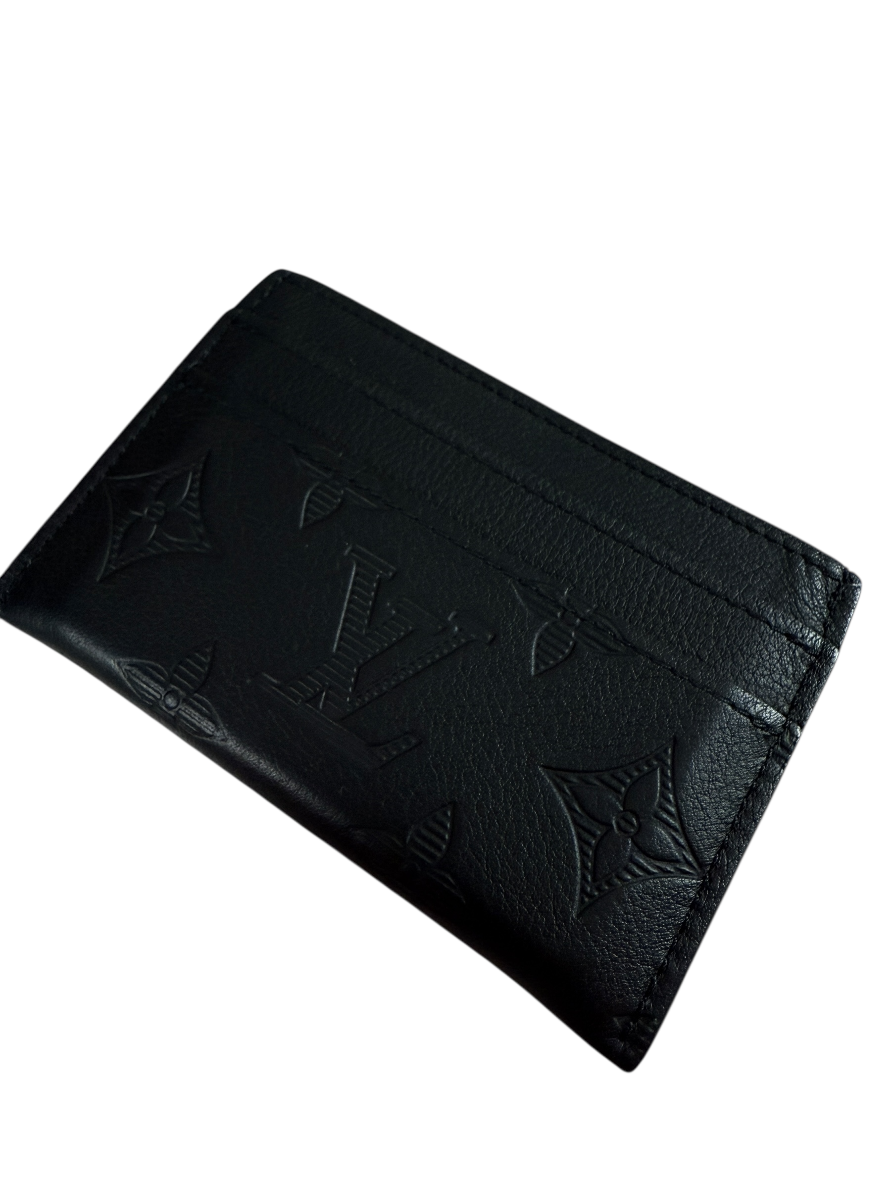 PORTE CARTE DOUBLE LOUIS VUITTON - NOIR