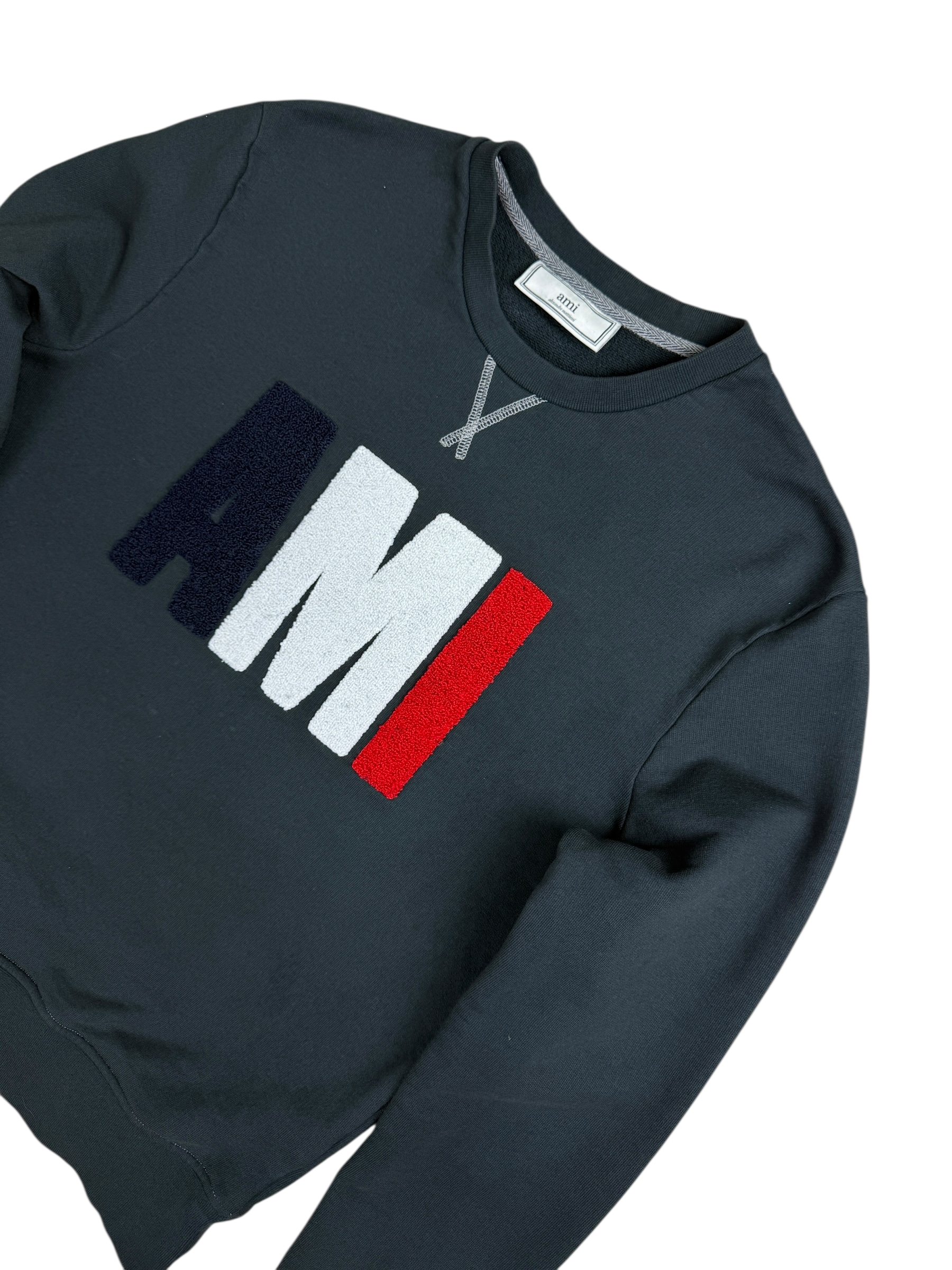 CREWNECK AMI PARIS - NOIR - TAILLE S