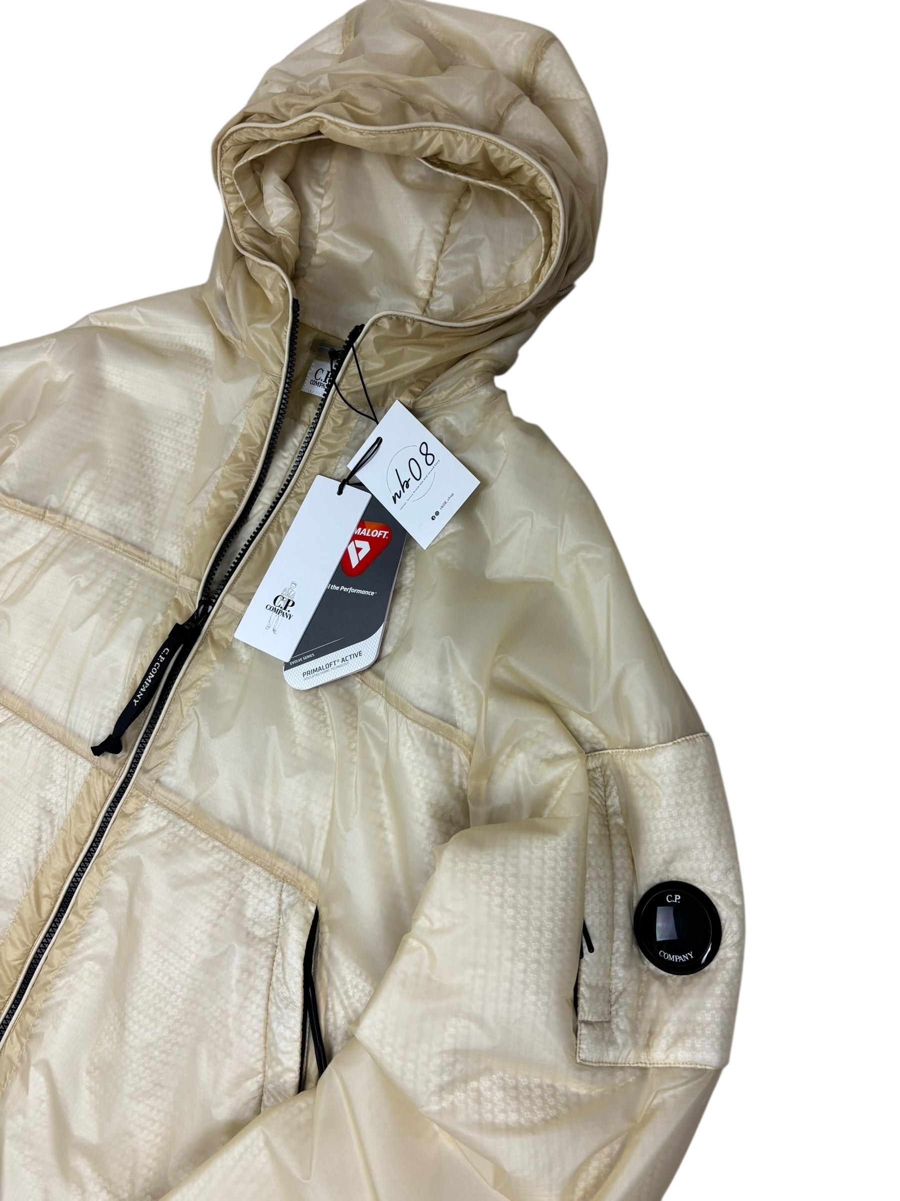 VESTE C.P COMPANY NADA SHELL PRIMALOFT - CRÈME - TAILLE M - NEUF