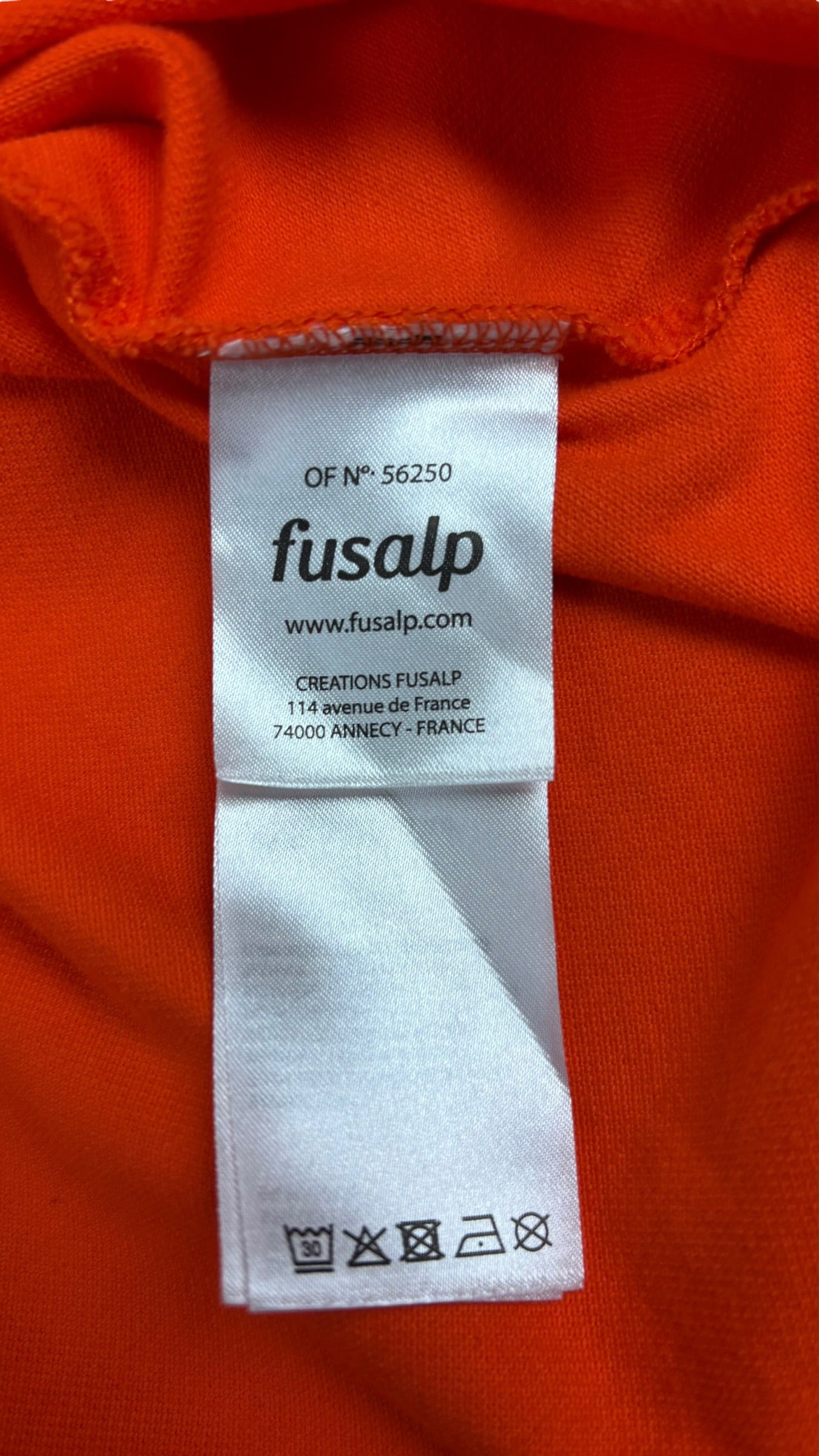 Polo Fusalp - Orange - Taille S - Neuf