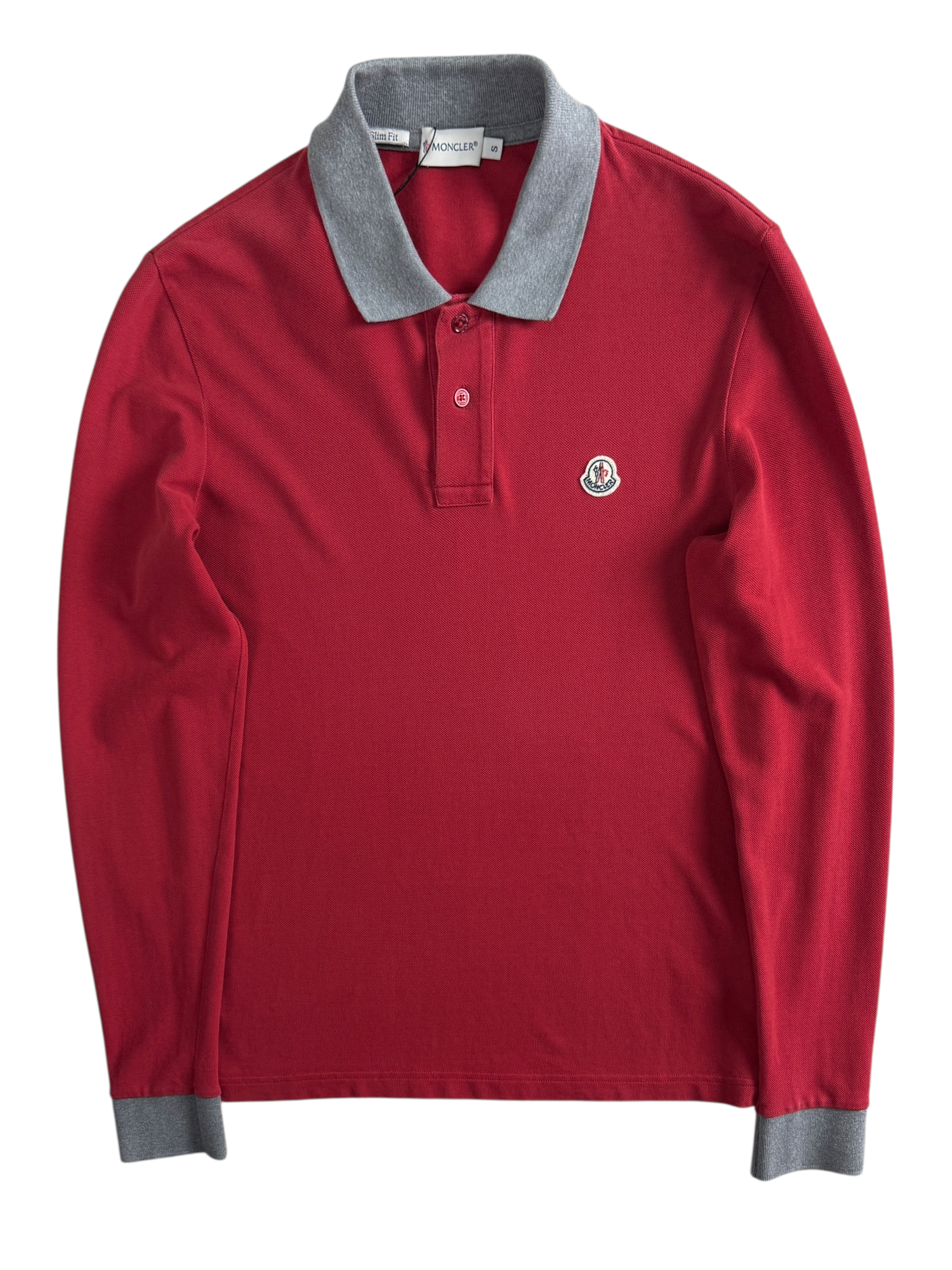 POLO MONCLER - ROUGE - TAILLE S