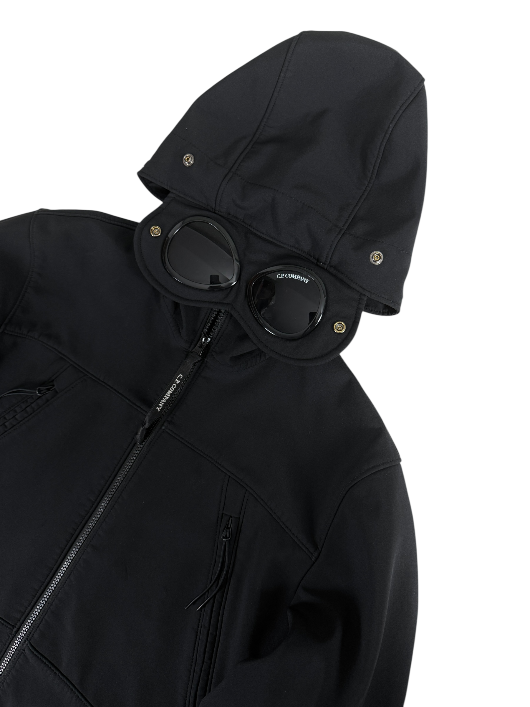 VESTE C.P COMPANY SHELL-R GOGGLE JACKET - NOIR - TAILLE XS