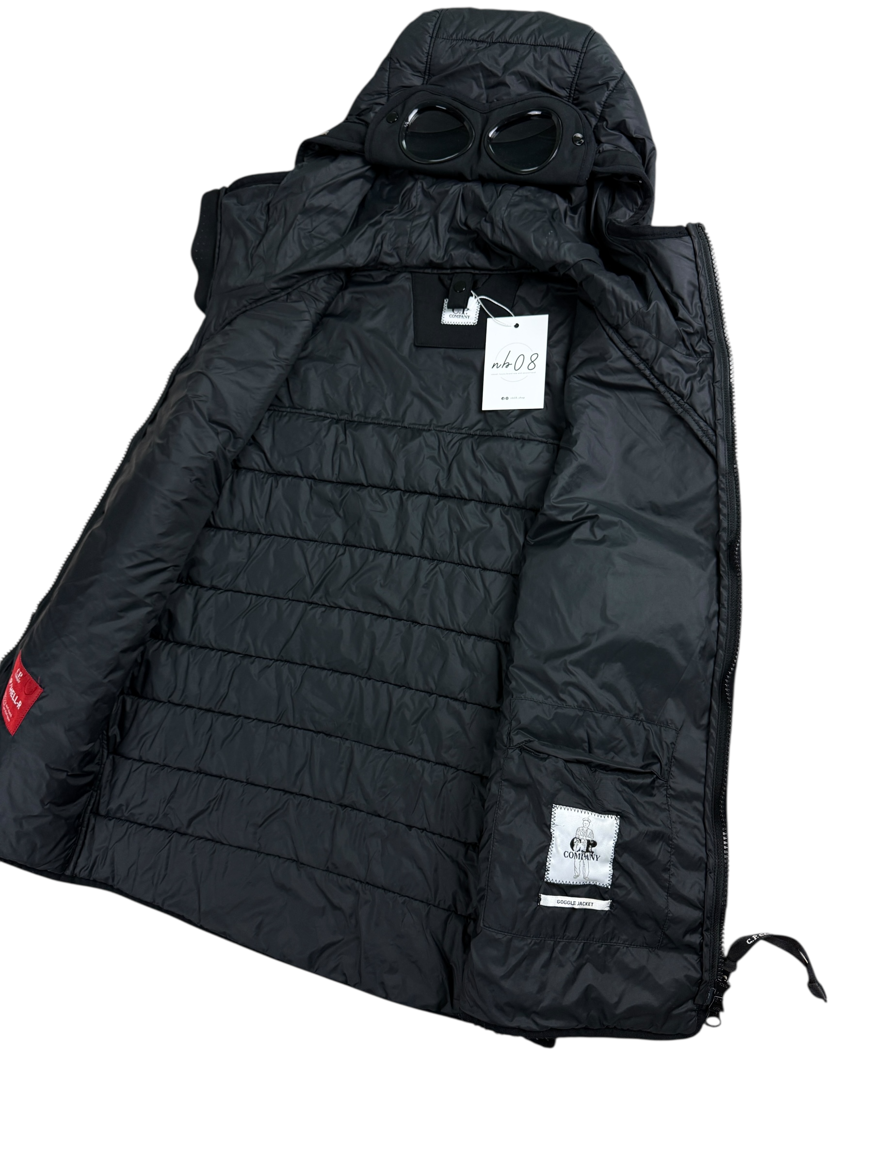 GILET C.P COMPANY SHELL-R GOGGLE JACKET NOIR - TAILLE S