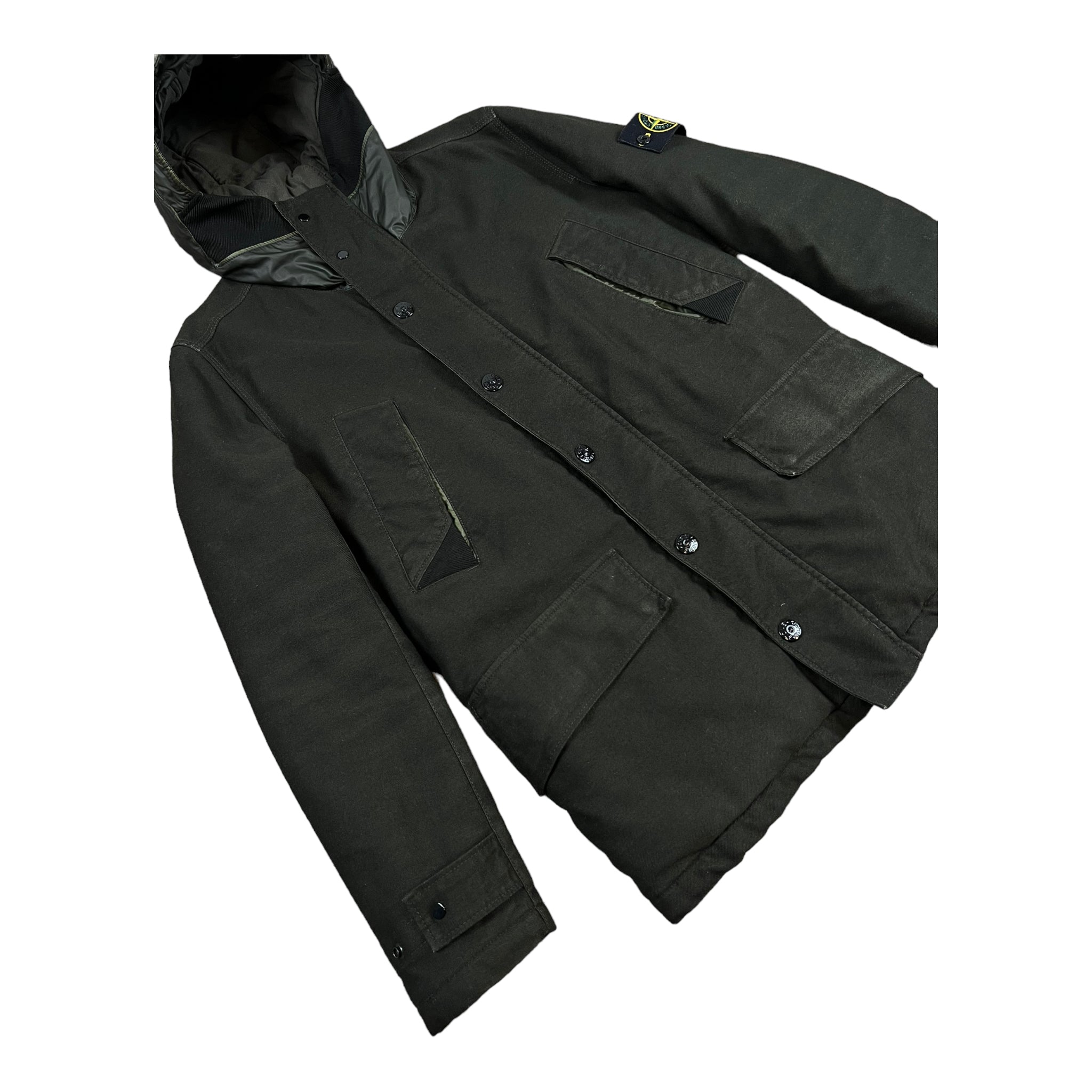 PARKA STONE ISLAND MIL_SPEC_DIAGONAL WOOL - NB08