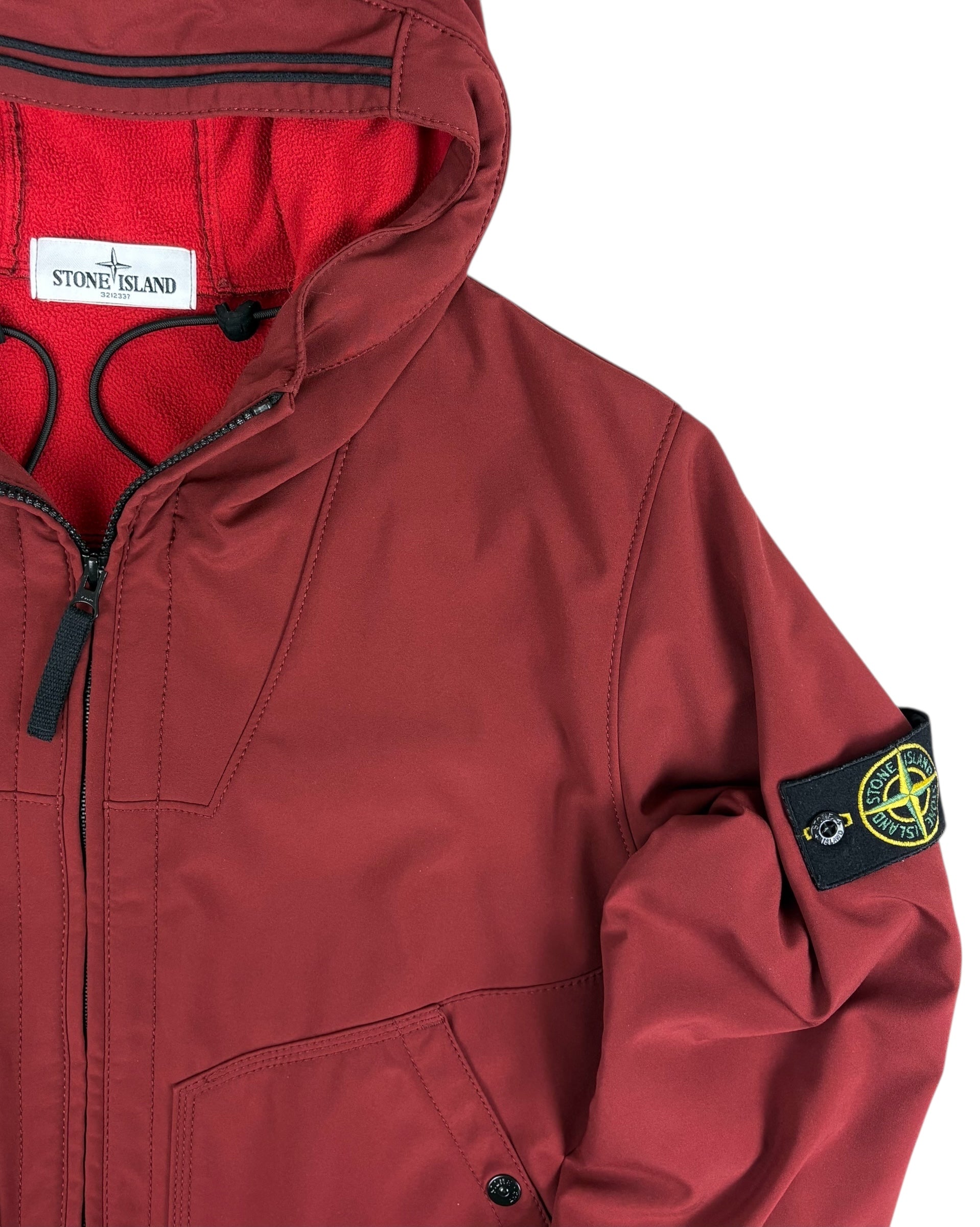VESTE STONE ISLAND SOFT SHELL-R - BORDEAUX - TAILLE M