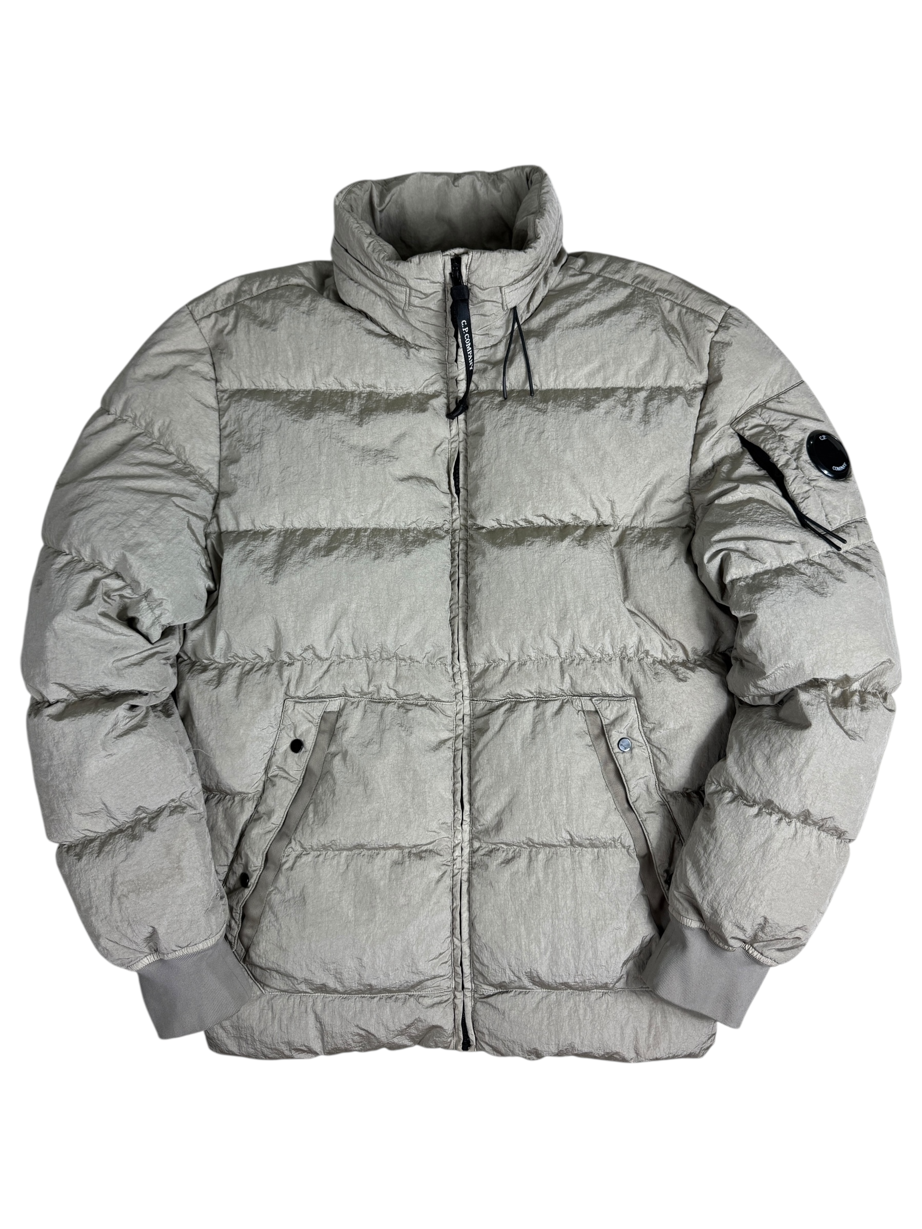 DOUDOUNE C.P COMPANY M.T.t.N. GARMENT DYEING DOWN JACKET - GRIS MÉTALLISÉ - TAILLE XS