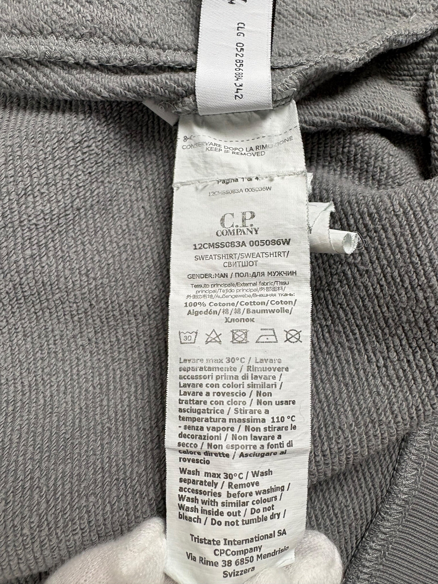 GILET C.P COMPANY GOGGLE JACKET - GRIS - TAILLE L