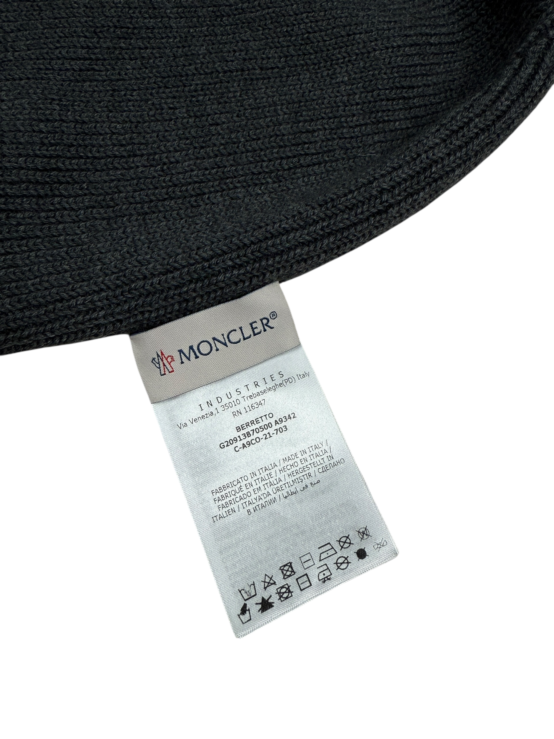 BONNET MONCLER - GRIS - TAILLE UNI - NEUF