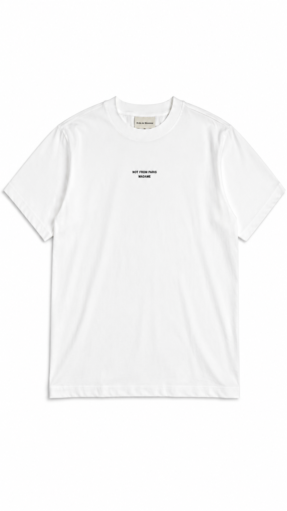 Tee-shirt Drôle de Monsieur Slogan Classique blanc optique - Neuf