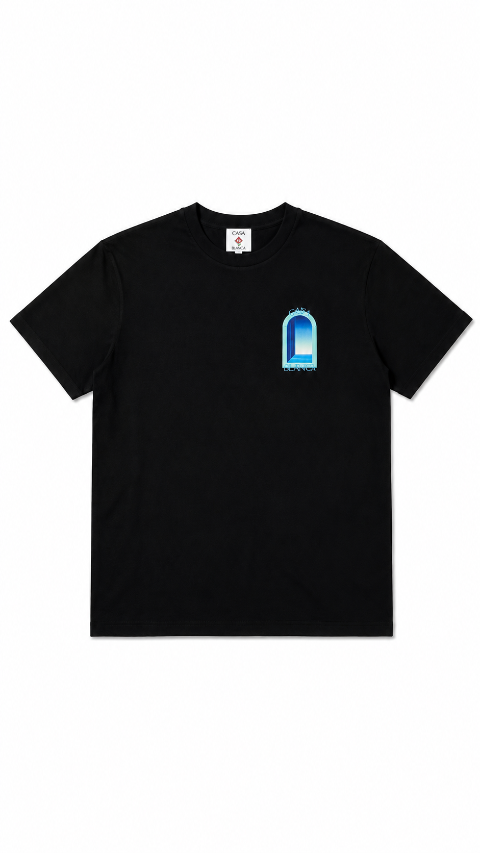 T-shirt Casablanca Classic coton bio noir - Neuf