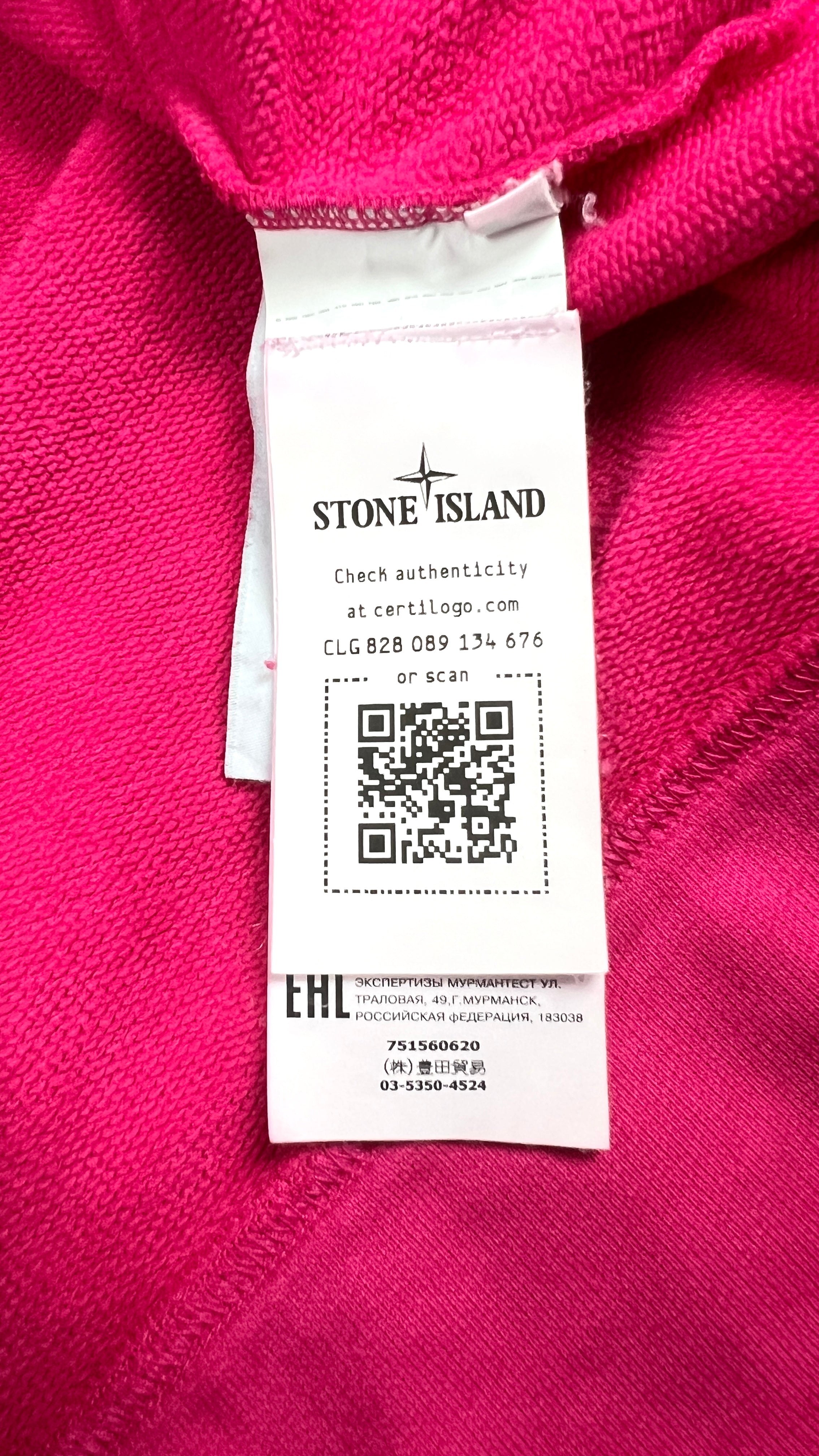 Sweat à Capuche Stone Island - Rose - Taille L